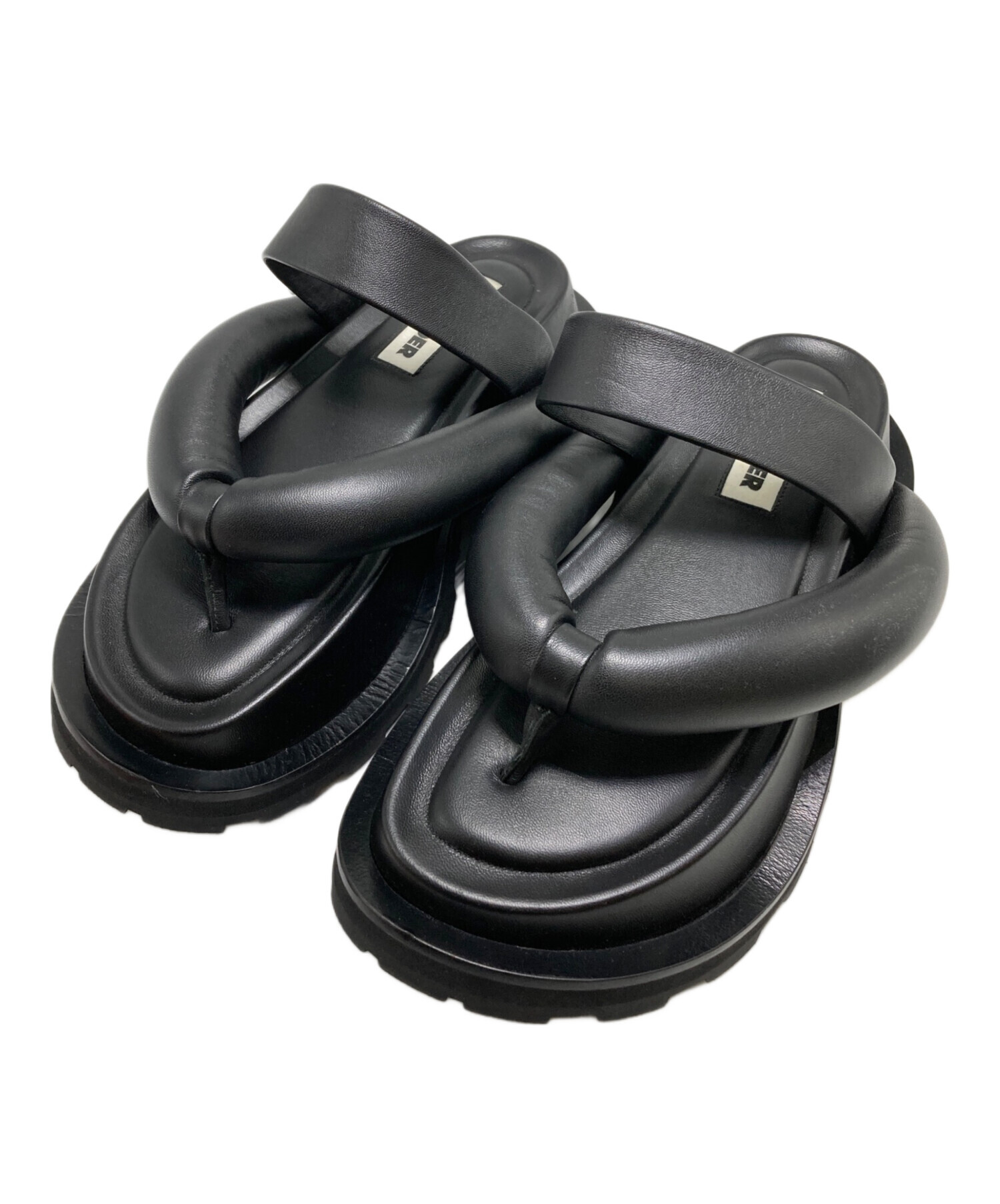 JILSANDER フラットサンダル　ブラック※期間限定値下げ 中古・古着通販】JIL SANDER (ジルサンダー) プラットフォームサンダル