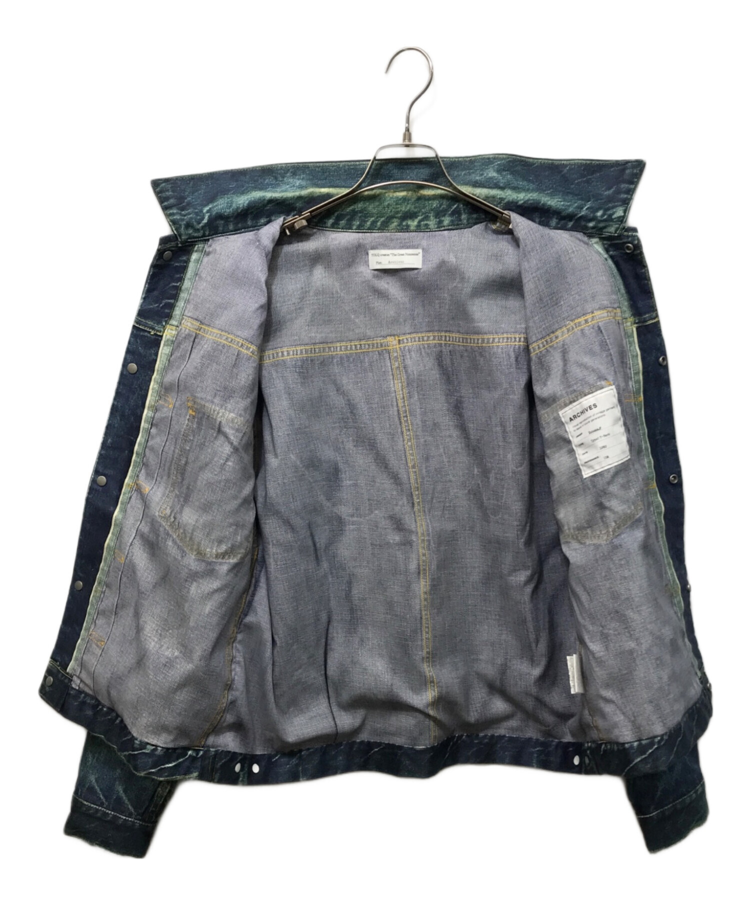 中古・古着通販】TOLQ (トルク) Trompe L'oeil Printed Jacket (1950