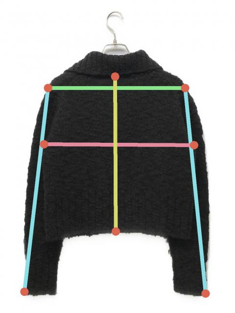 中古・古着通販】AURALEE (オーラリー) WOOL SLUB KNIT SHORT CARDIGAN