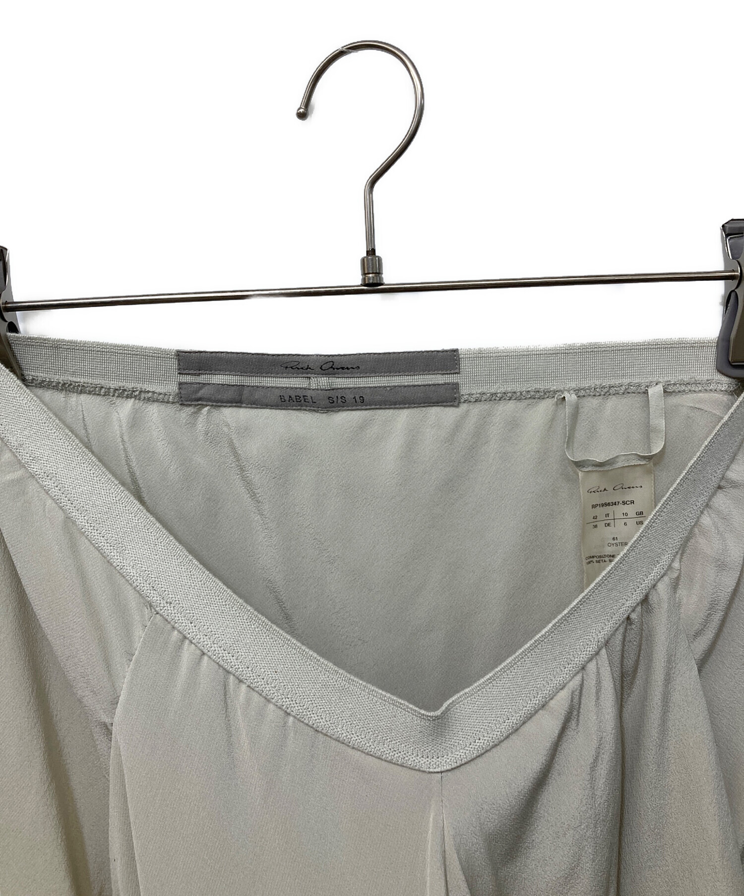 中古・古着通販】RICK OWENS (リックオウエンス) シルクアシンメトリー 
