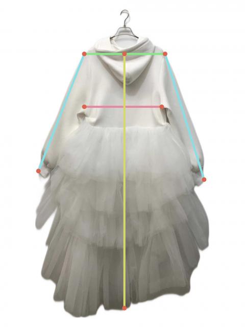 中古・古着通販】Bibiy. (ビビィ) MARCELLINE HOODIE DRESS ホワイト