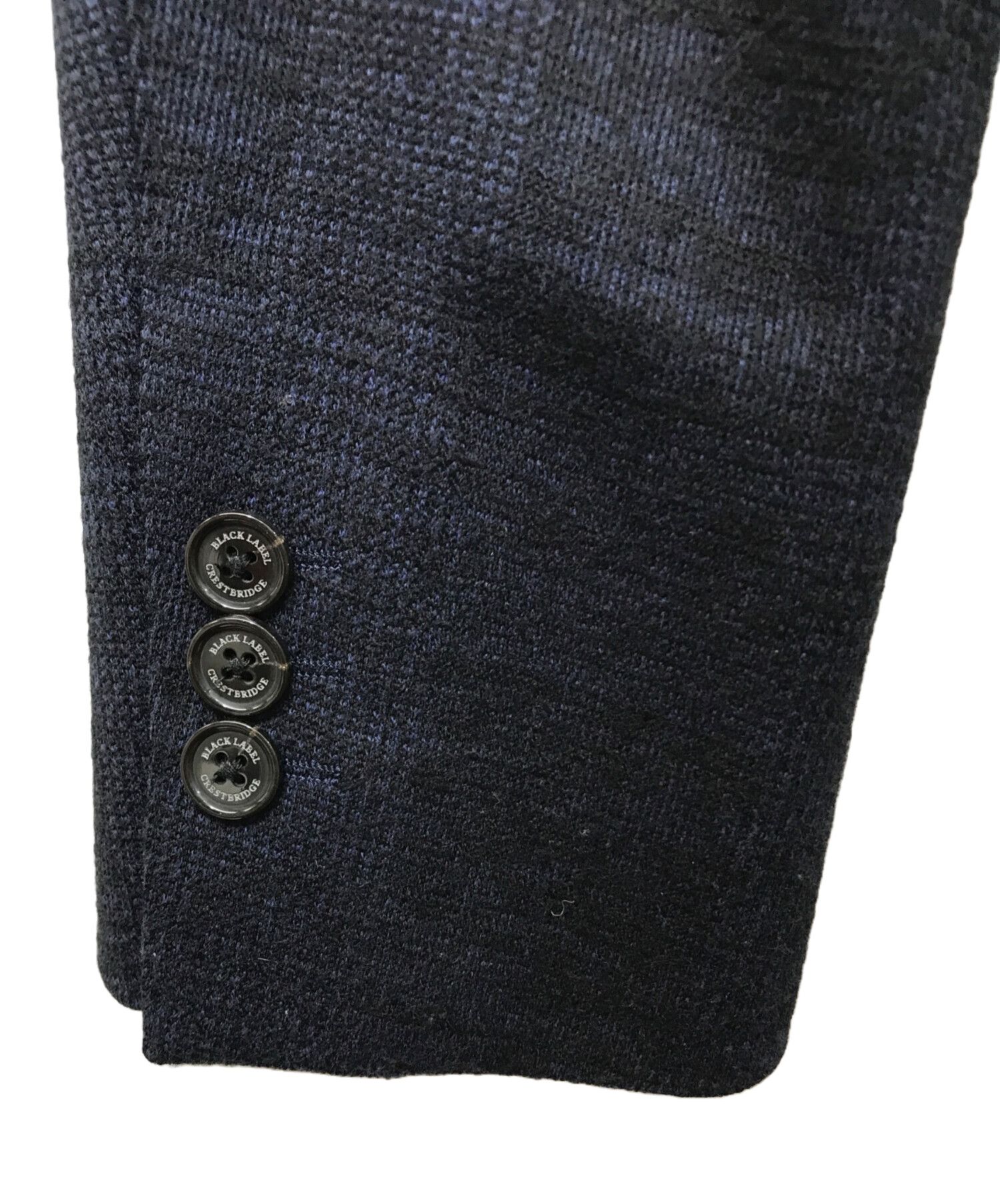 【未使用品】ブラックレーベルクレストブリッジ チェック ジャケット グレー 一部店舗限定】ブリティッシュウールグレンチェックジャケット