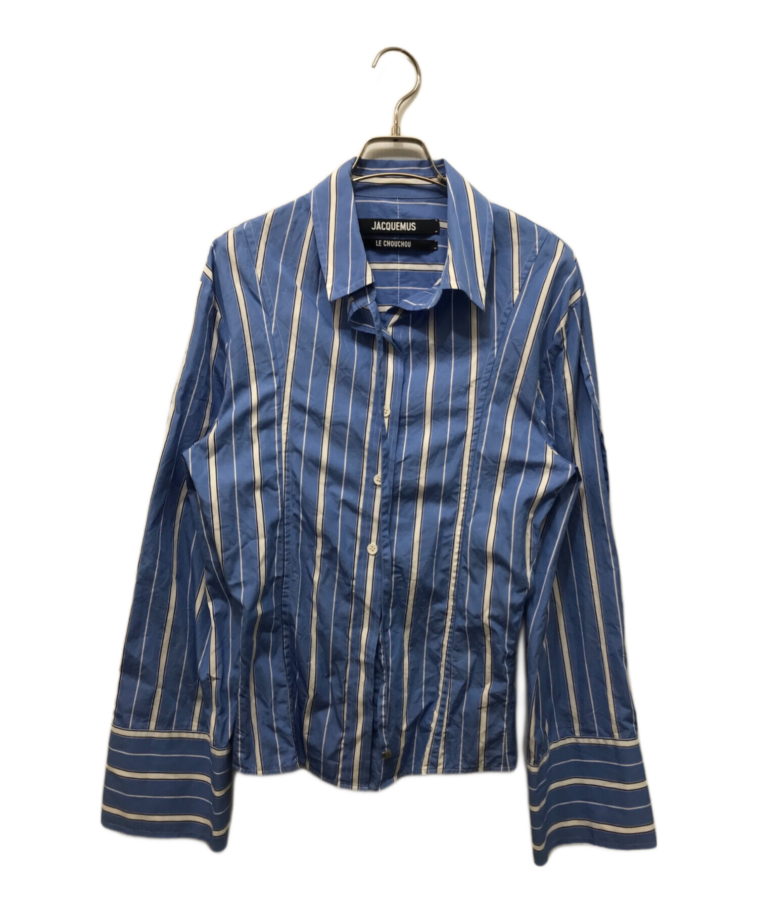 中古・古着通販】JACQUEMUS (ジャックムス) ストライプシャツ ブルー 