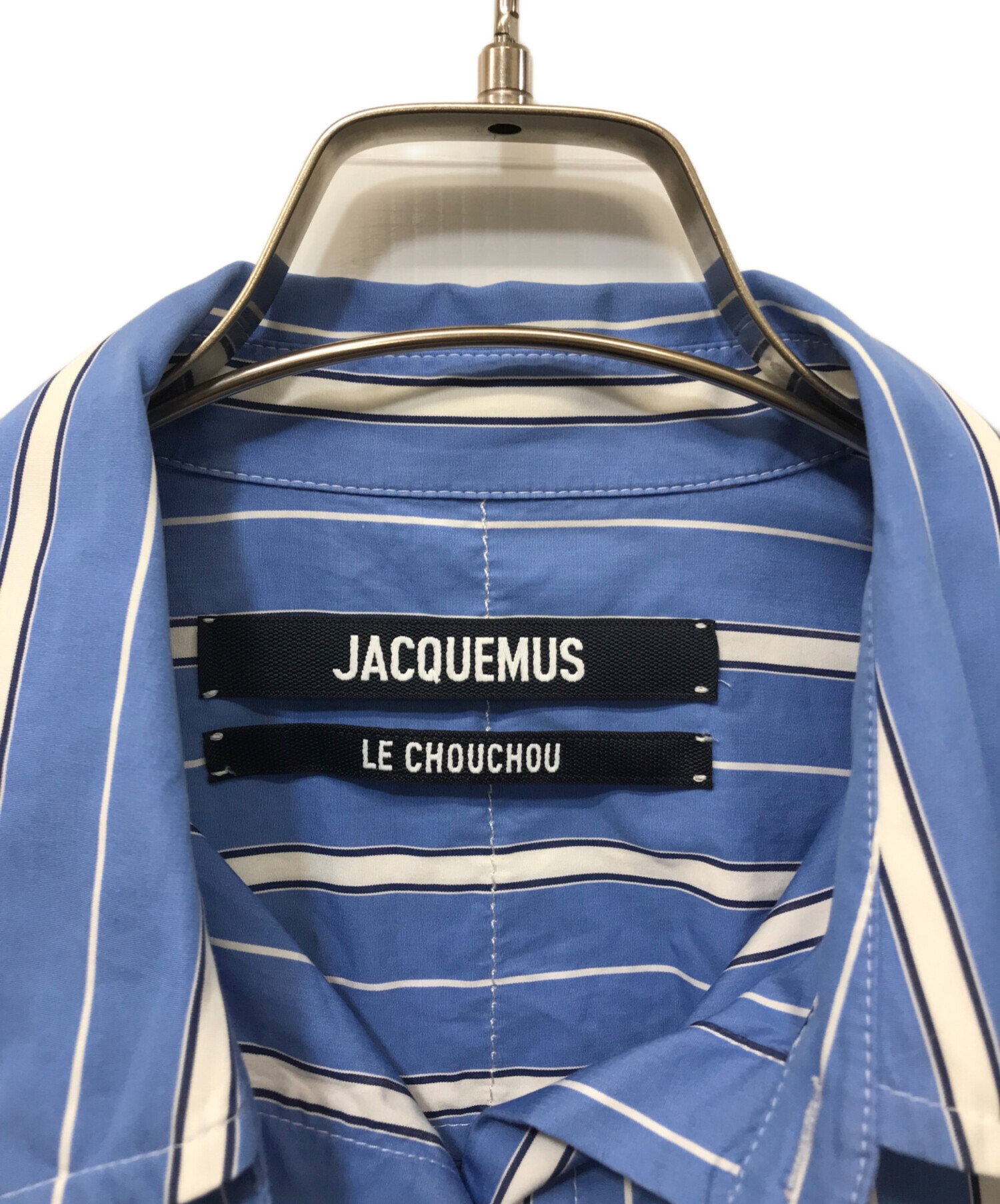 中古・古着通販】JACQUEMUS (ジャックムス) ストライプシャツ ブルー 