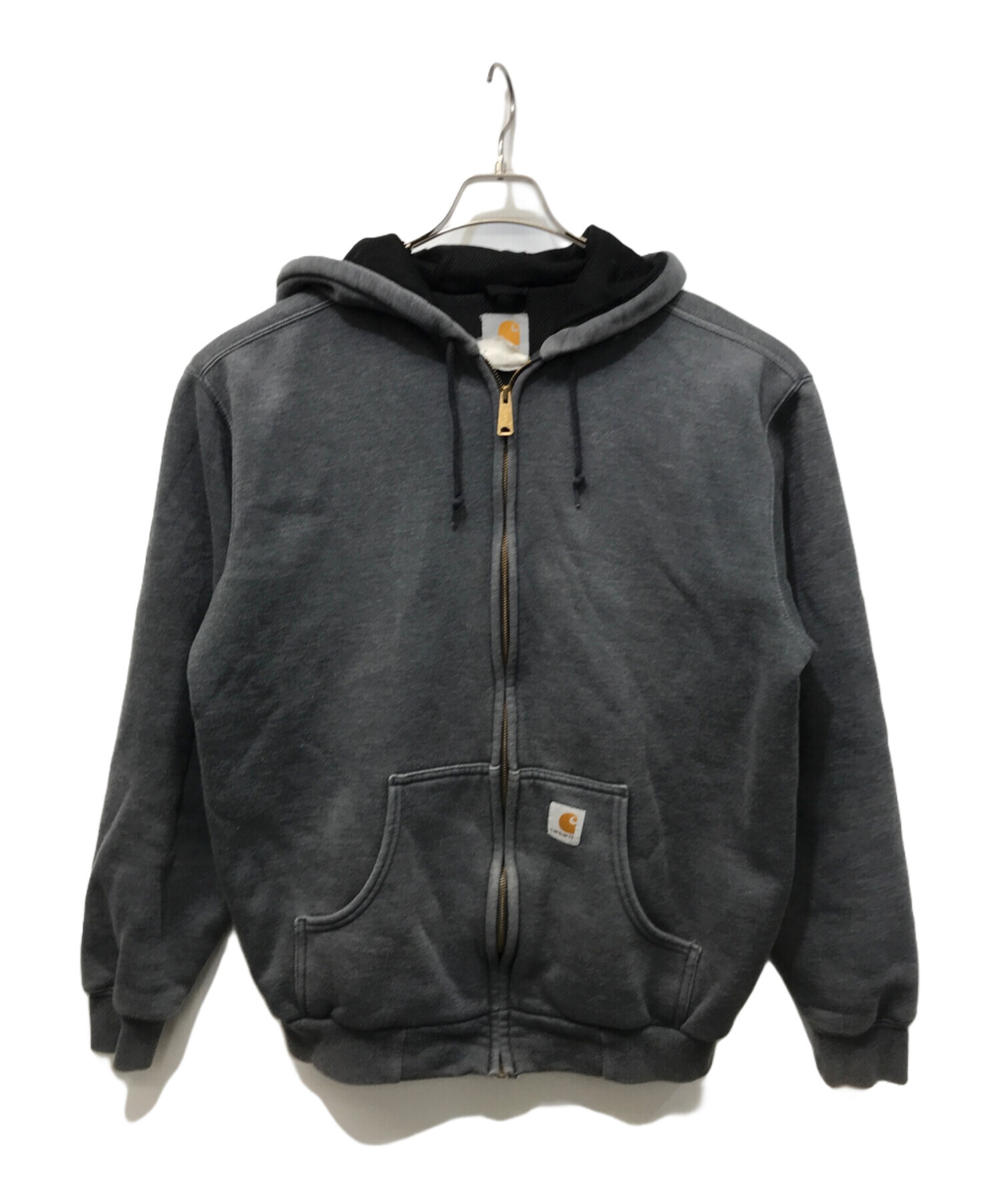CarharttWIP パーカー Lサイズ ブラック グレー ヴィンテージ 中古・古着通販】CarHartt (カーハート) ジップパーカー グレー サイズ