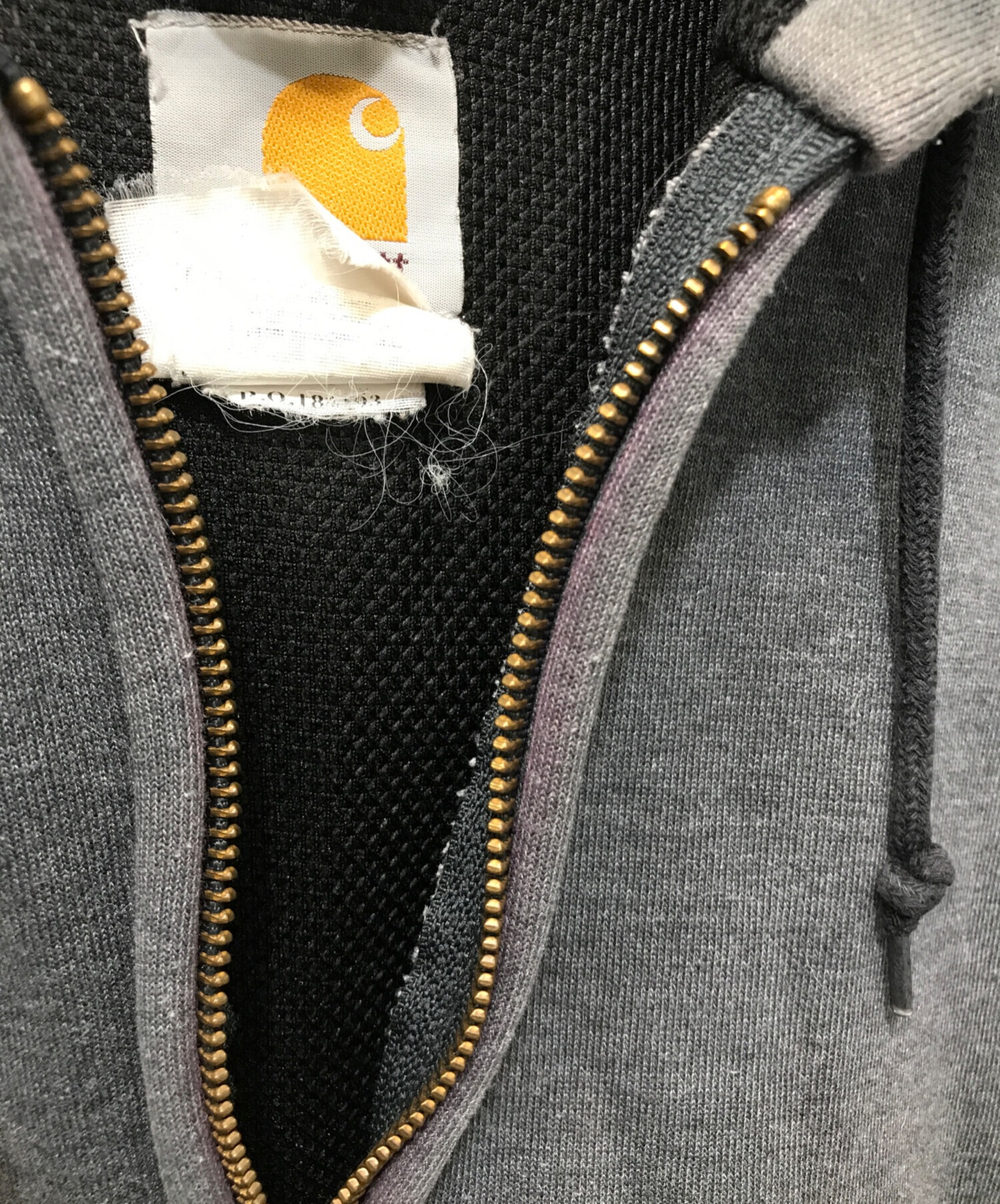 中古・古着通販】CarHartt (カーハート) ジップパーカー グレー サイズ
