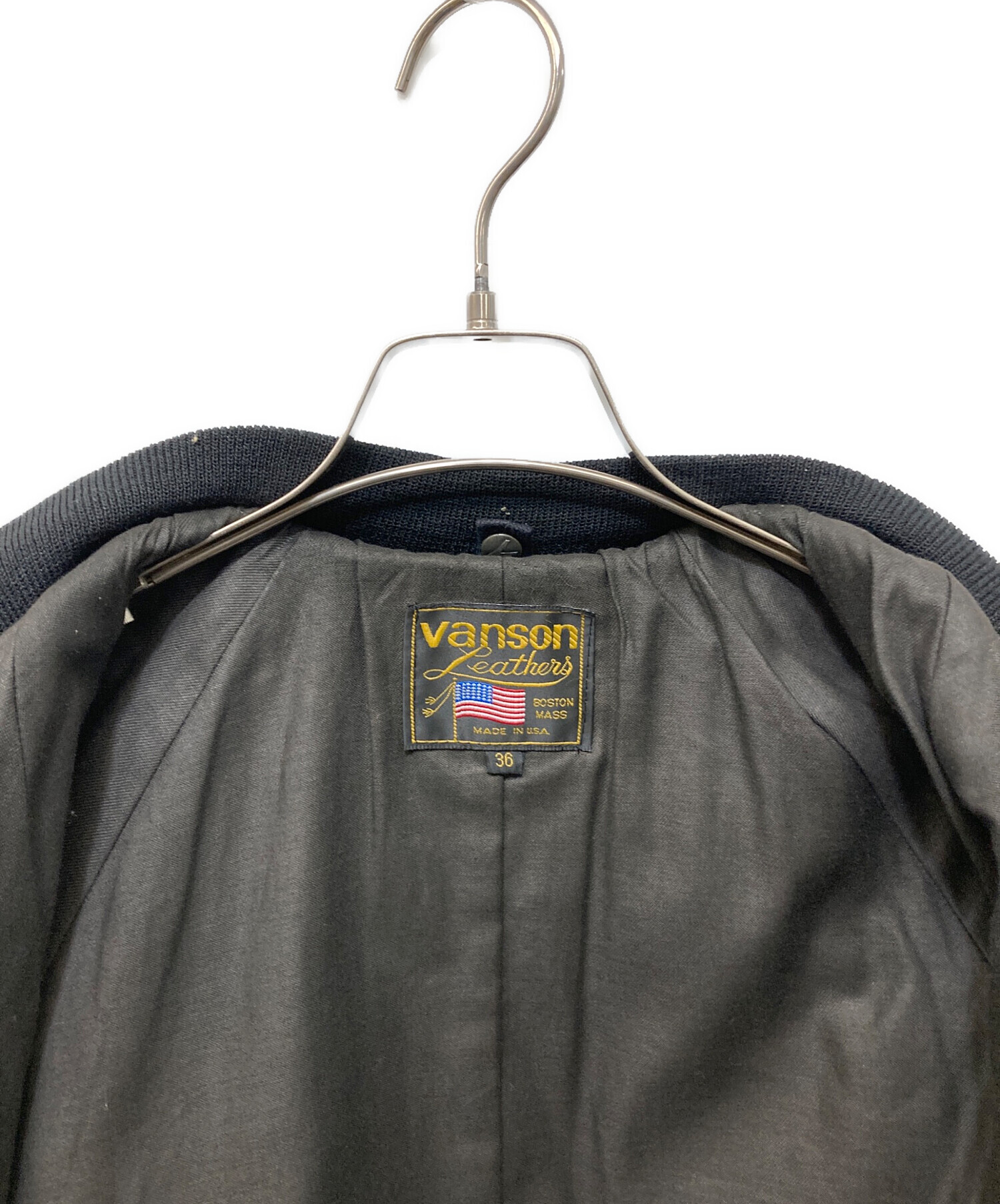 中古・古着通販】VANSON (バンソン) TJV レザーチームジャケット