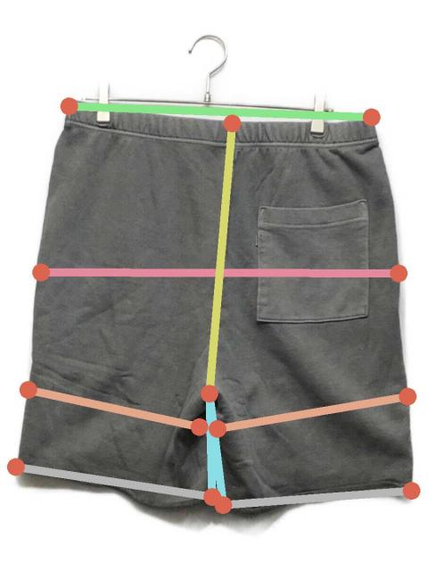 中古・古着通販】OVY (オヴィー) PIGMENT DYED RELAX FIT SWEAT SHORTS