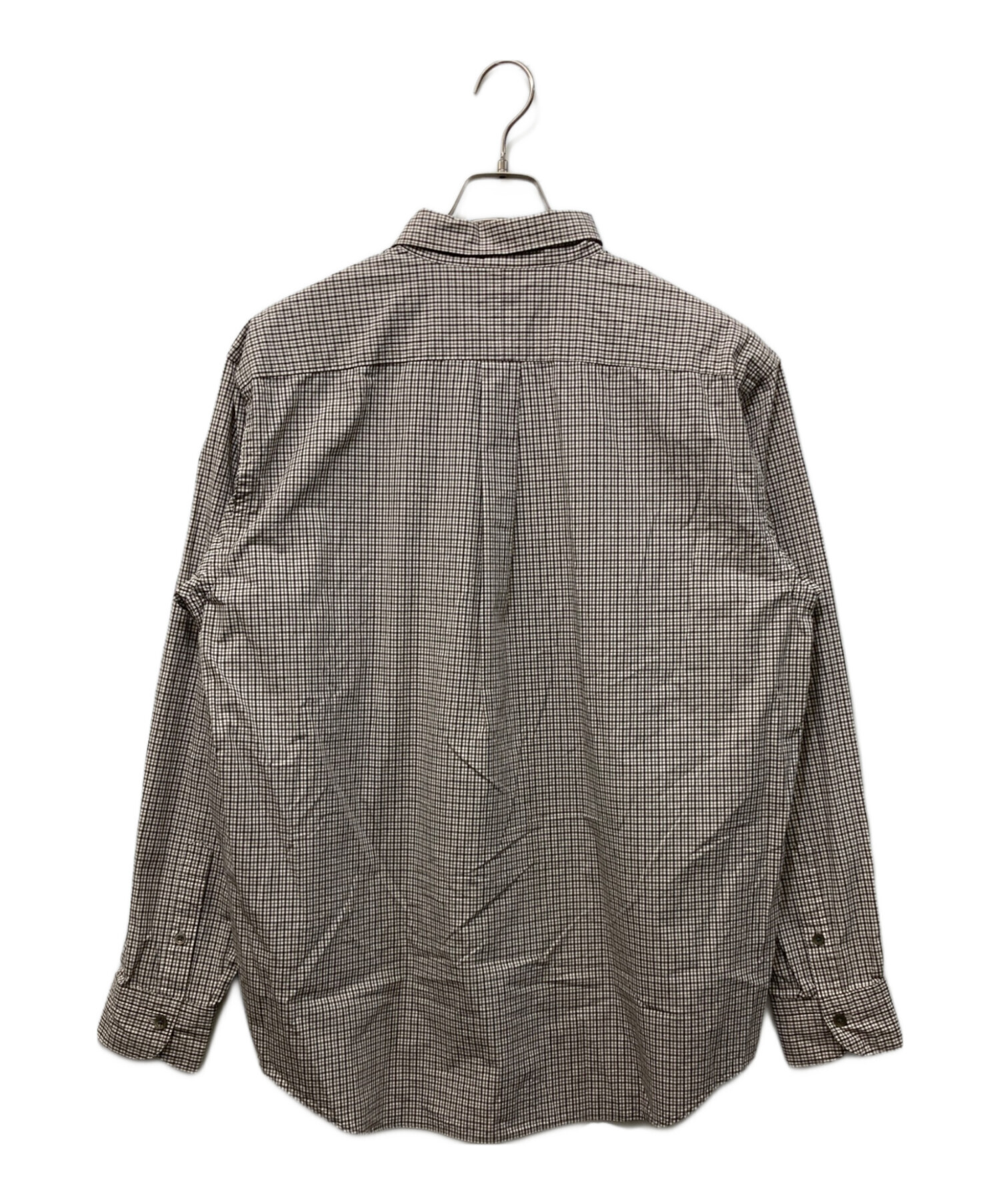 OVY Cotton Poplin Pin Check Wide Shirts 【公式通販】