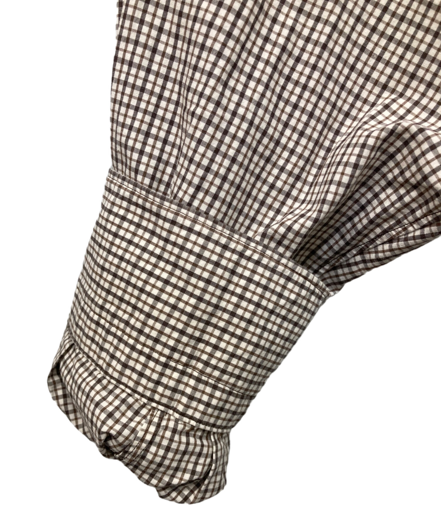 OVY Cotton Poplin Pin Check ワイド Shirts OVY Cotton Poplin Pin