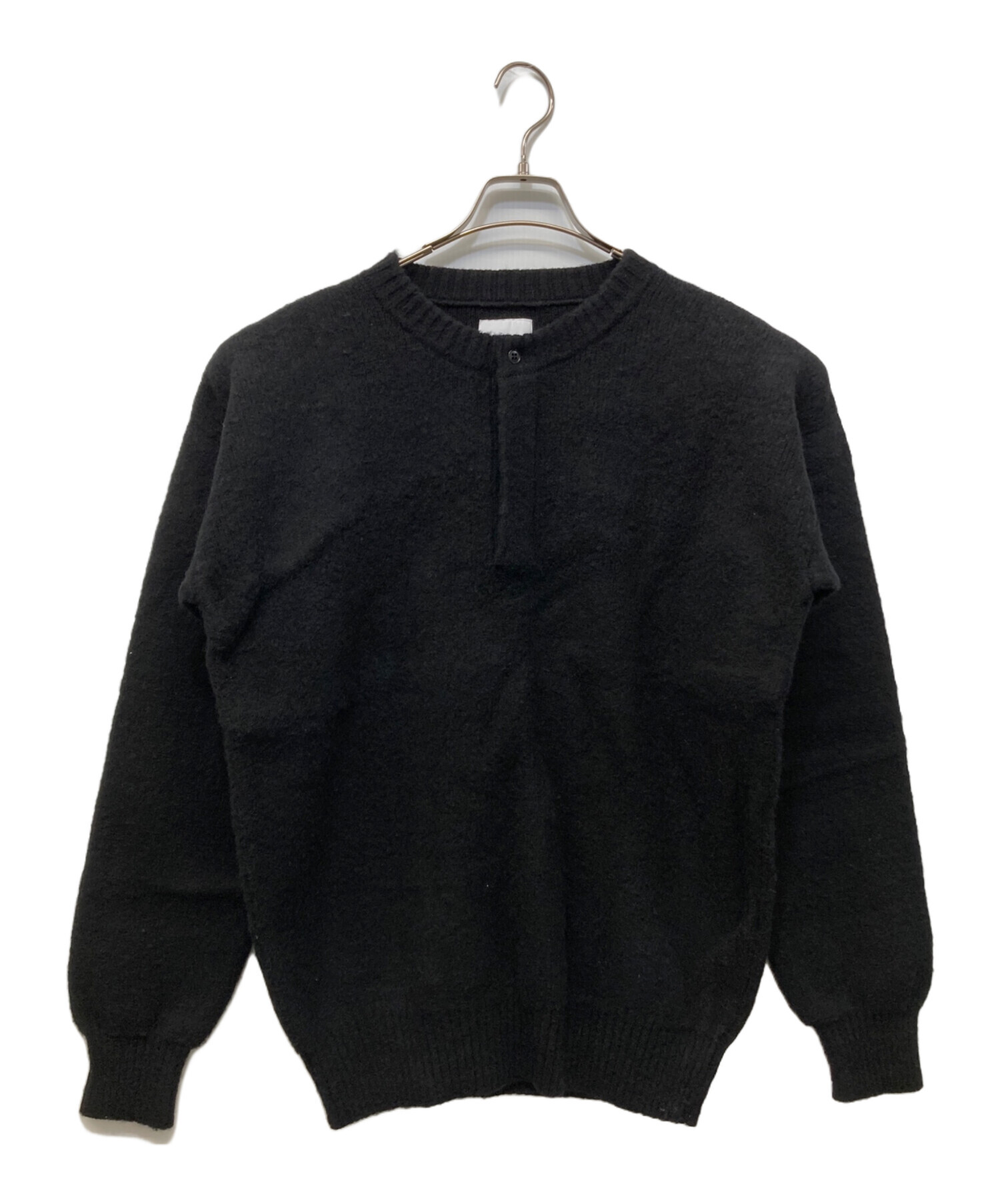 【即完】KAJA WOOL AIR YARN HENLEY NECK KNIT 中古・古着通販】KAJA (カジャ) WOOL AIR YARN HENLEY NECK KNIT