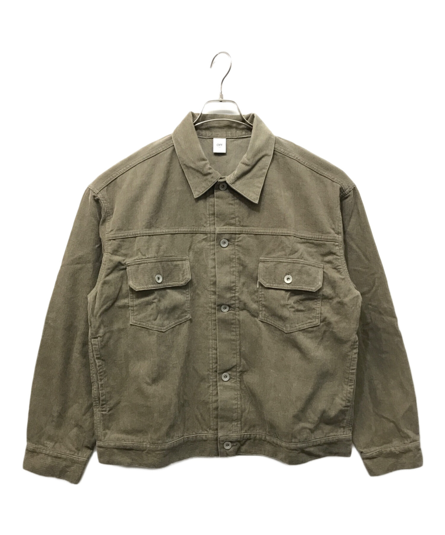 Washed Corduroy Wide Relax Jacket (beige) | OVY OVY Washed
