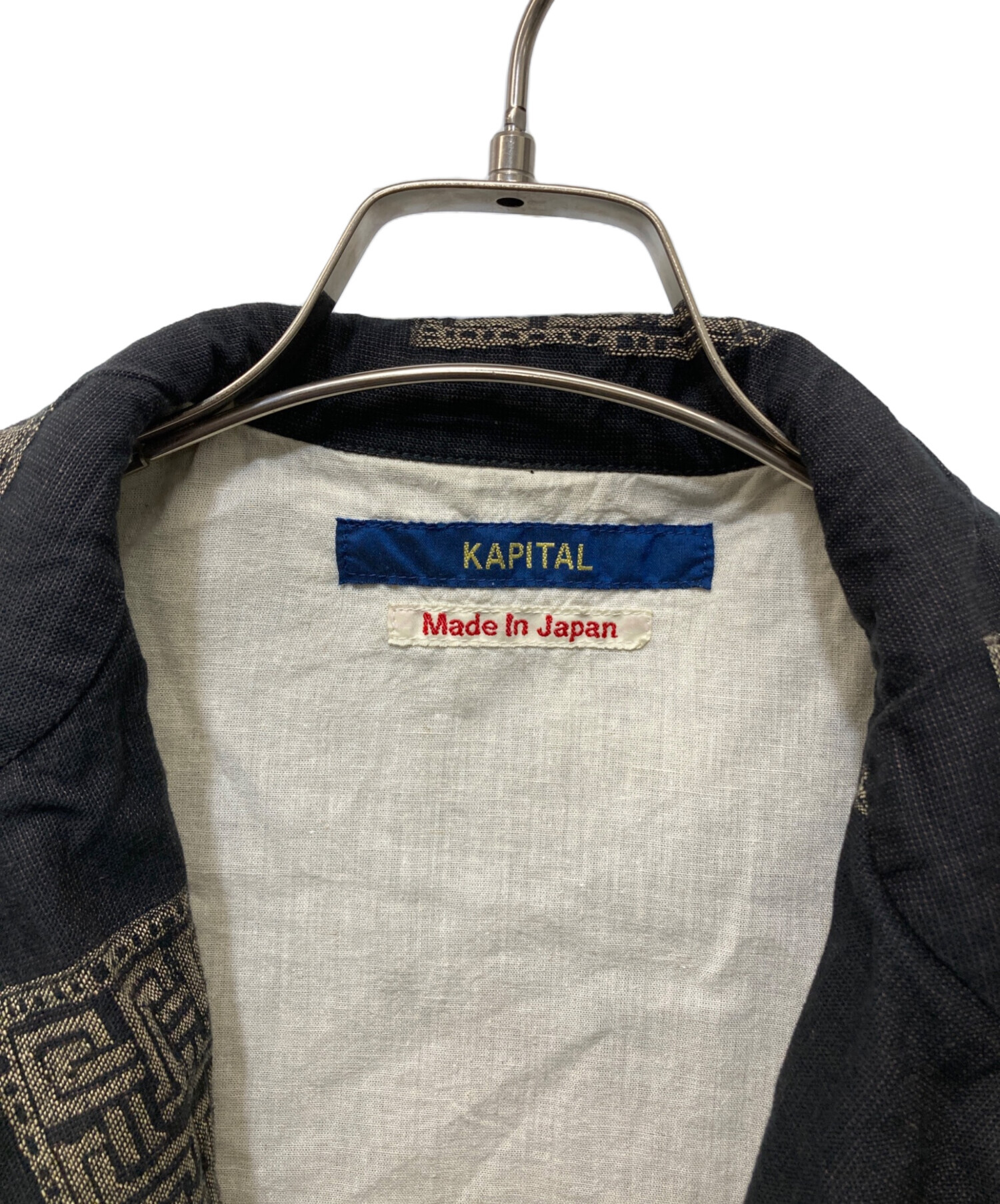 中古・古着通販】KAPITAL (キャピタル) 刺繍総柄ジャケット ブラック 