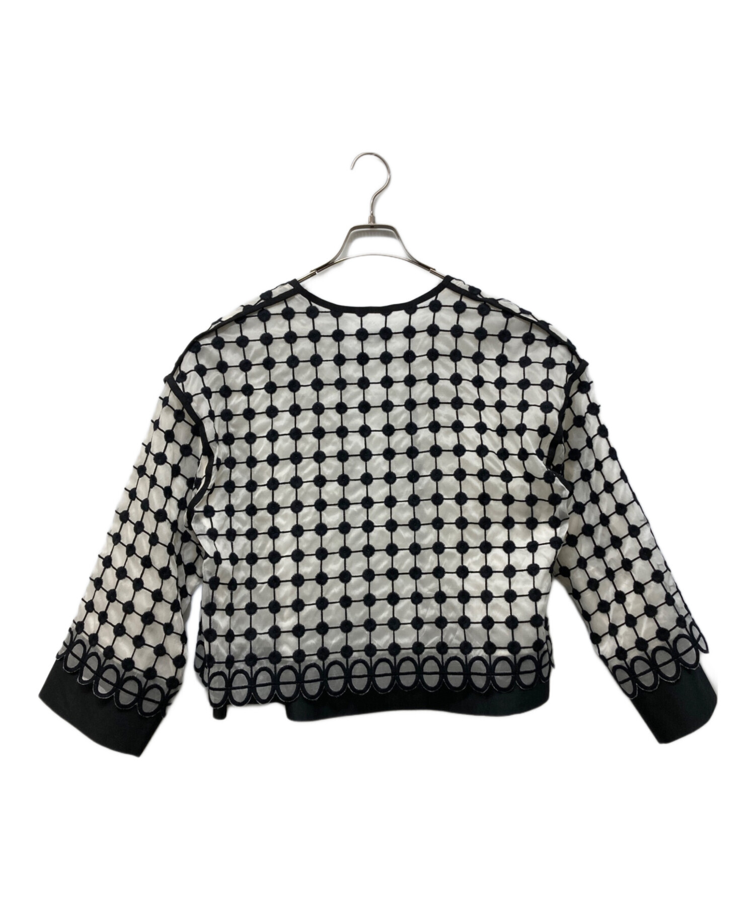 アドーア ノーカラージャケット サイズ38・M ADORE ADORE (アドーア