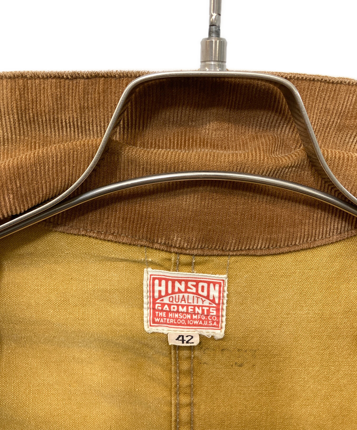 中古・古着通販】HINSON (ヒンソン) ハンティングジャケット ブラウン