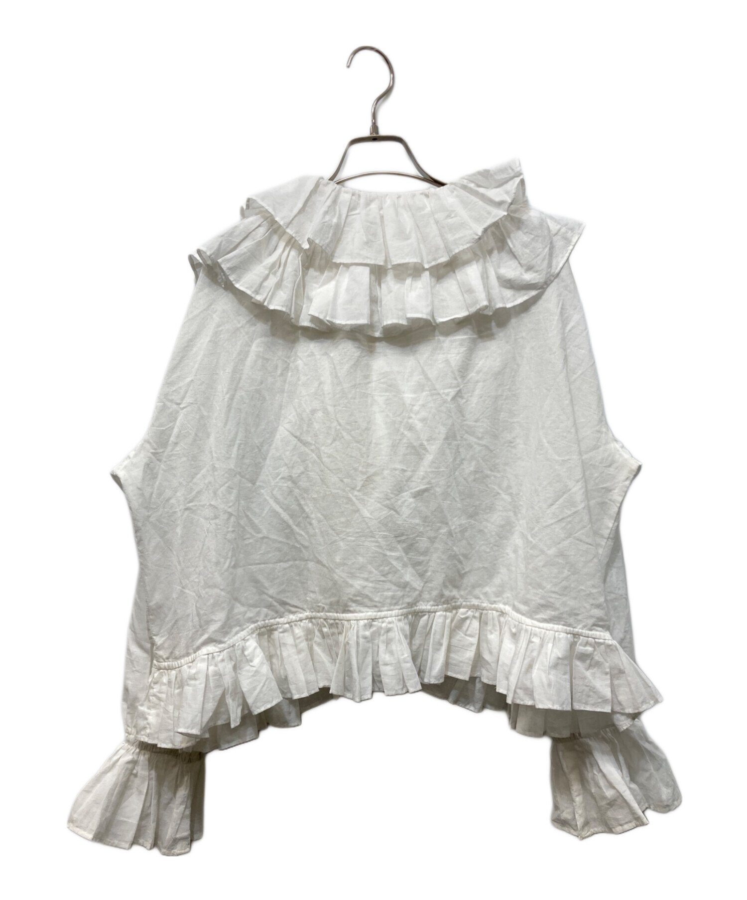 新品 crinkle crinkle crinkle frill poncho crinkle crinkle crinkle