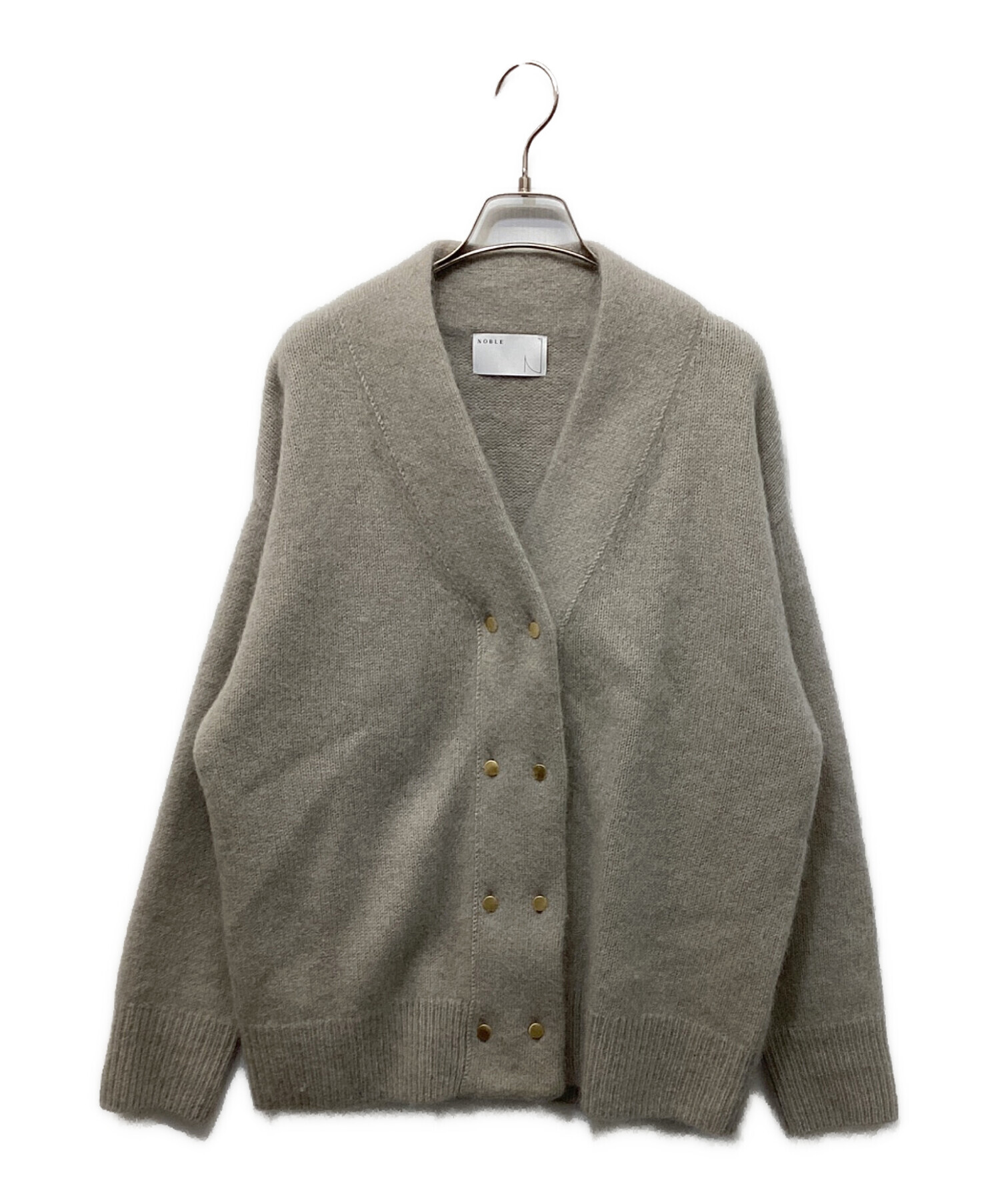 NOBLE YAK/ヤク ダブルボタンニットカーディガン YAK/ヤク ダブル