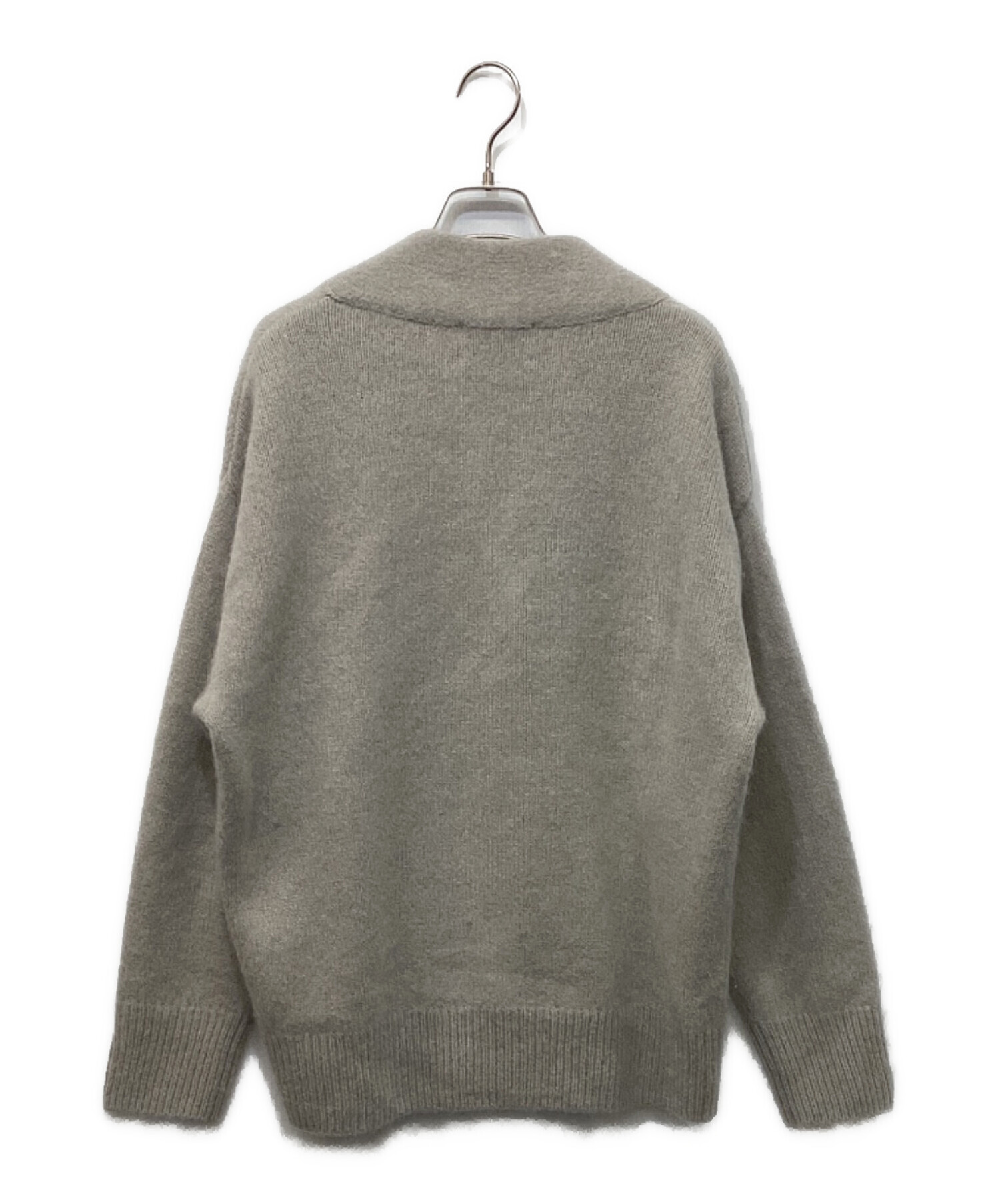 ノーブル　YAK ヤク　ダブルボタンニットカーディガン　グレーA NOBLE ノーブル YAK / ヤク ダブルボタンニットカーディガン グレー