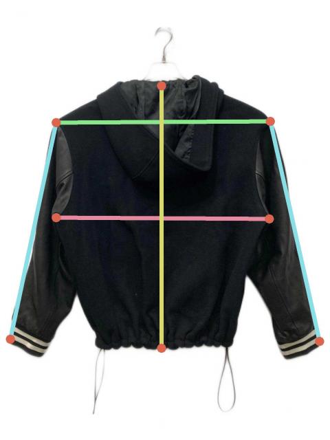 中古・古着通販】Name. (ネーム) フーデッドスタジャン ブラック