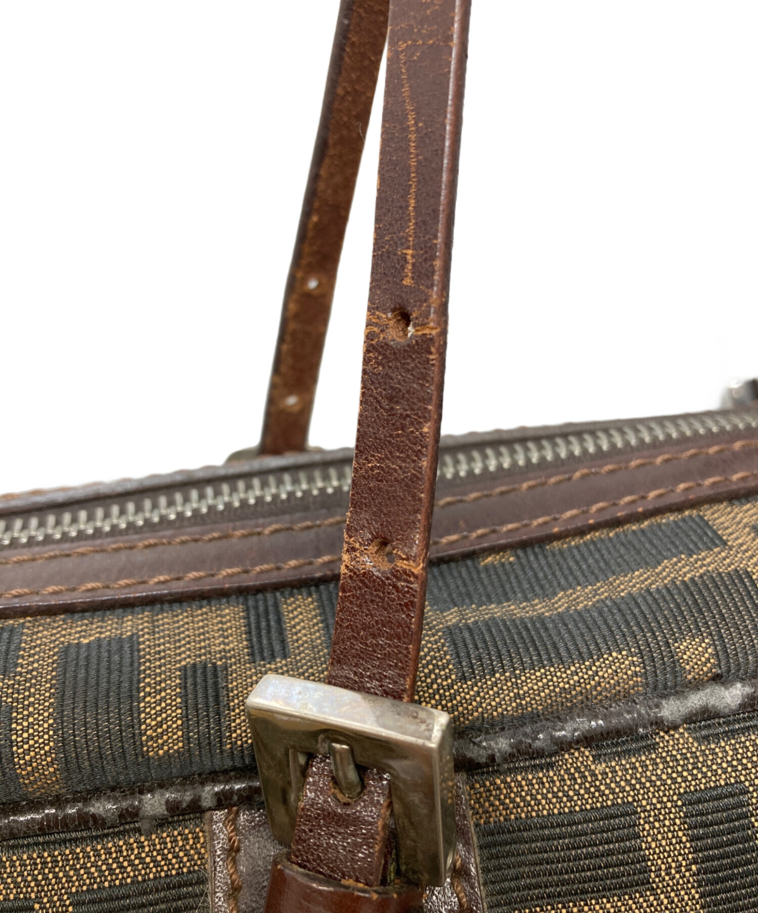 中古・古着通販】FENDI (フェンディ) ズッカ柄ミニボストンバッグ