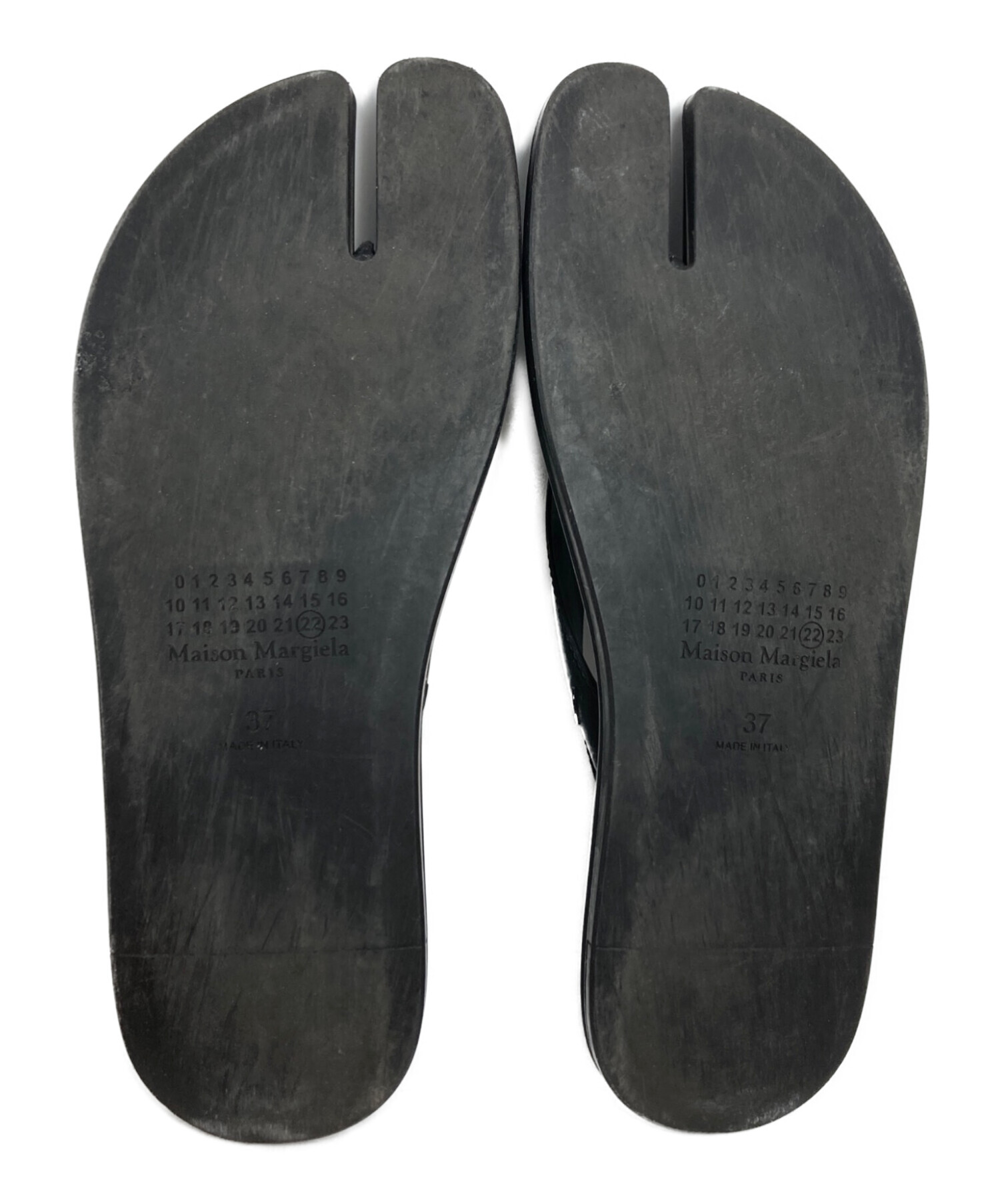 Maison Margiela ブラック トングサンダル 中古・古着通販】Maison Margiela (メゾンマルジェラ) Tabi トング