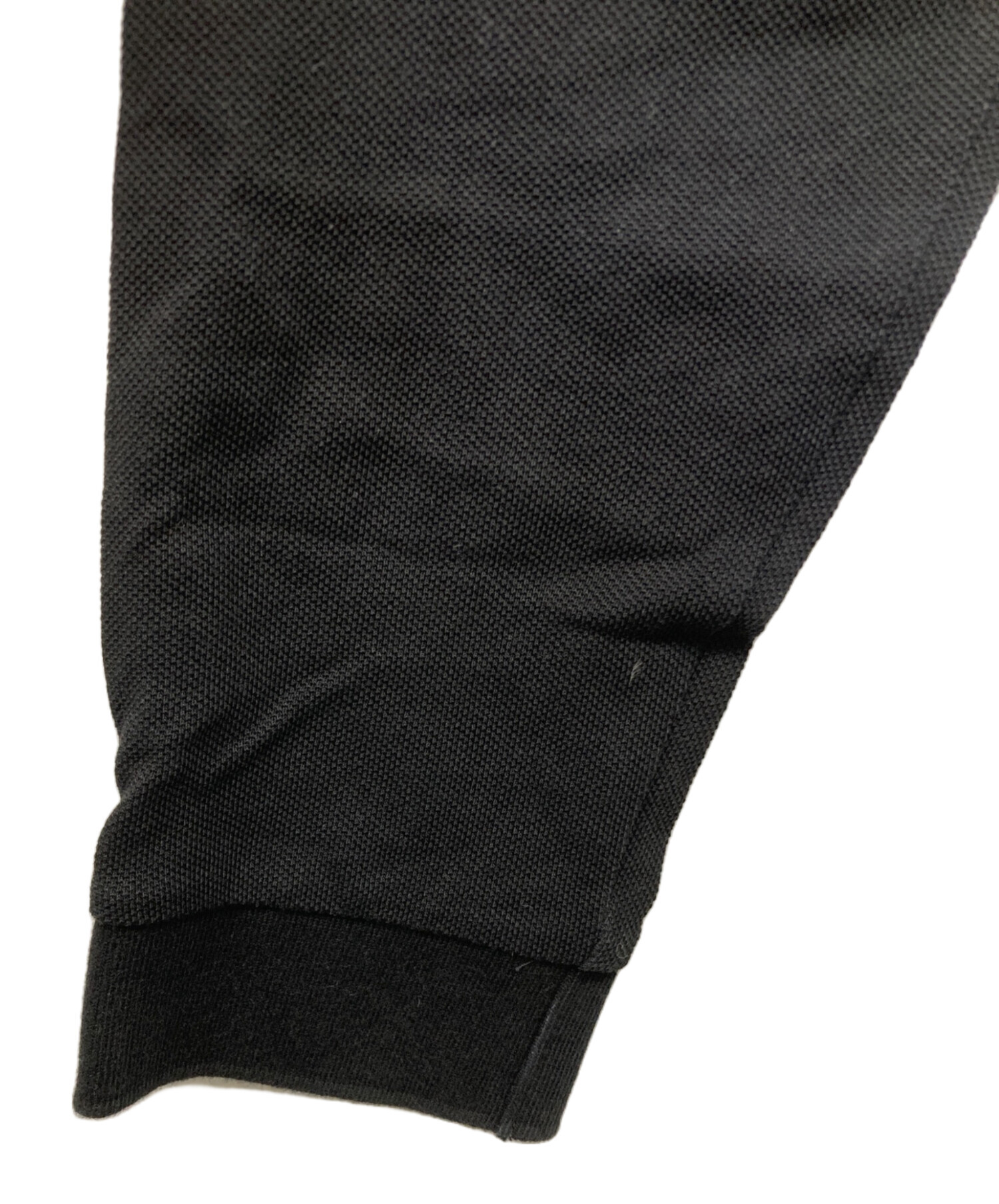 中古・古着通販】BURBERRY (バーバリー) L/Sポロシャツ ブラック