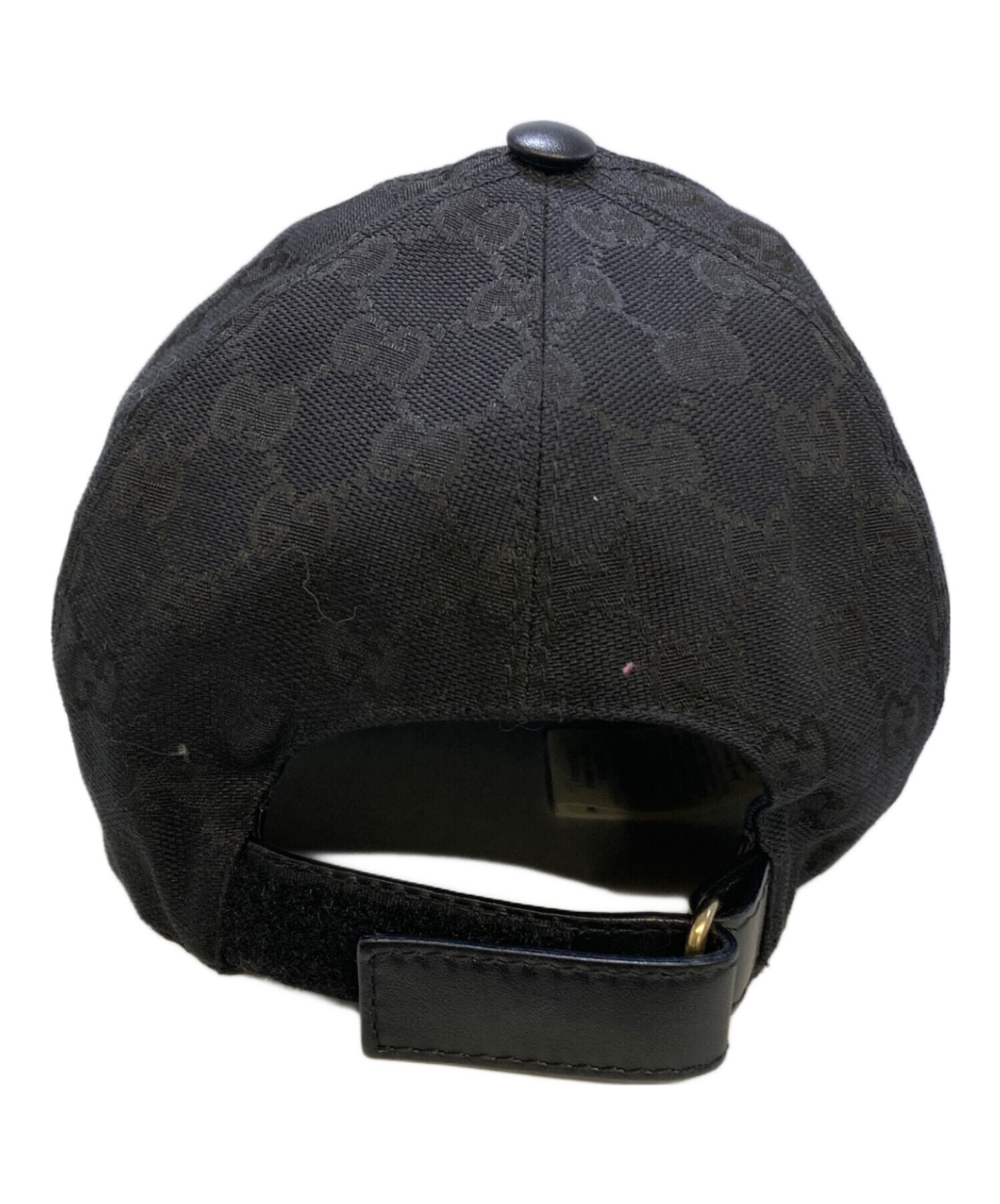 美品 GUCCI グッチ ハンチング 帽子 ぼうし キャンバス GG ブラック 中古・古着通販】GUCCI (グッチ) ウェブ ストライプ付き GGキャンバス