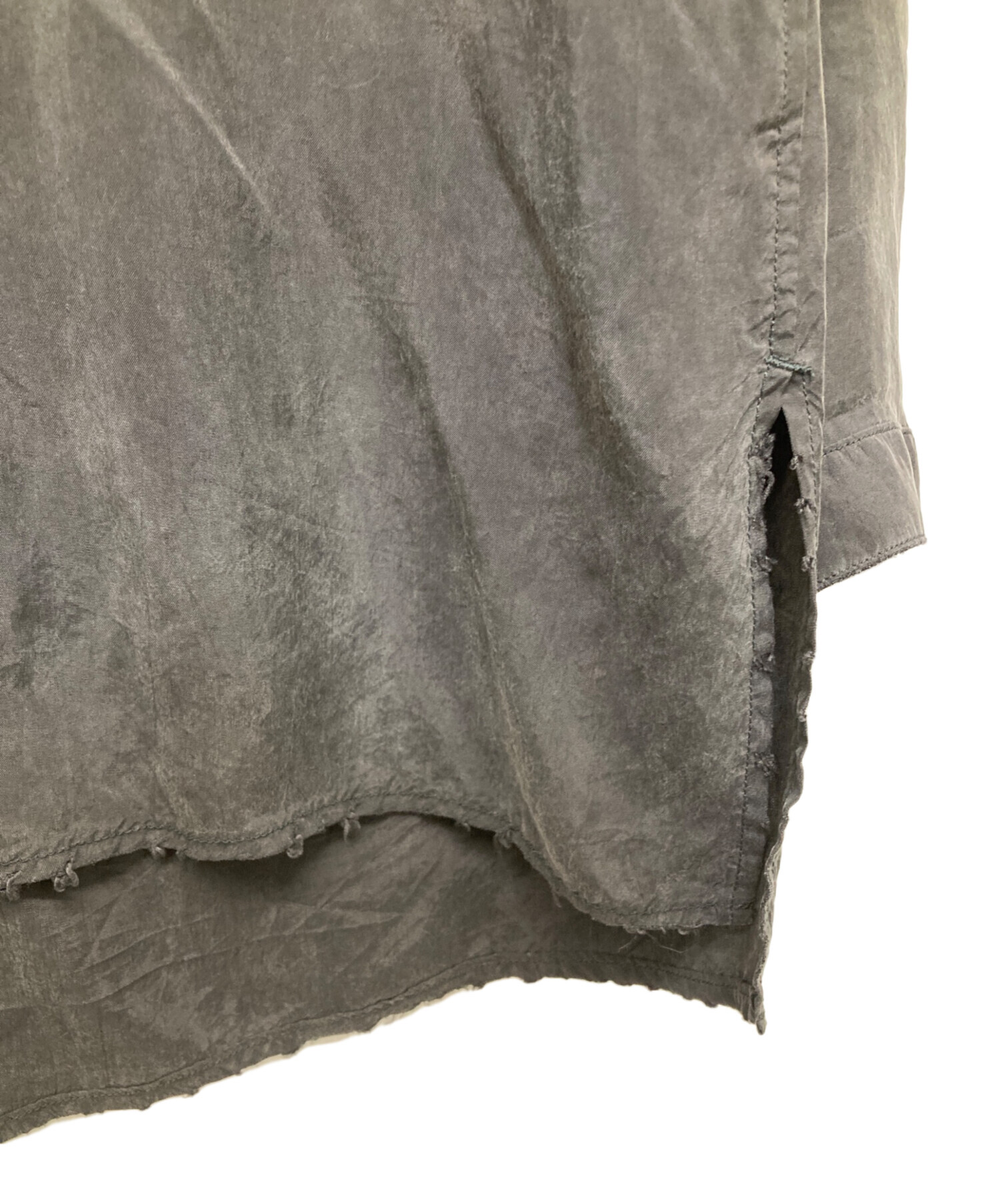 中古・古着通販】ANCELLM (アンセルム) AGING EMBROIDERY SHIRT