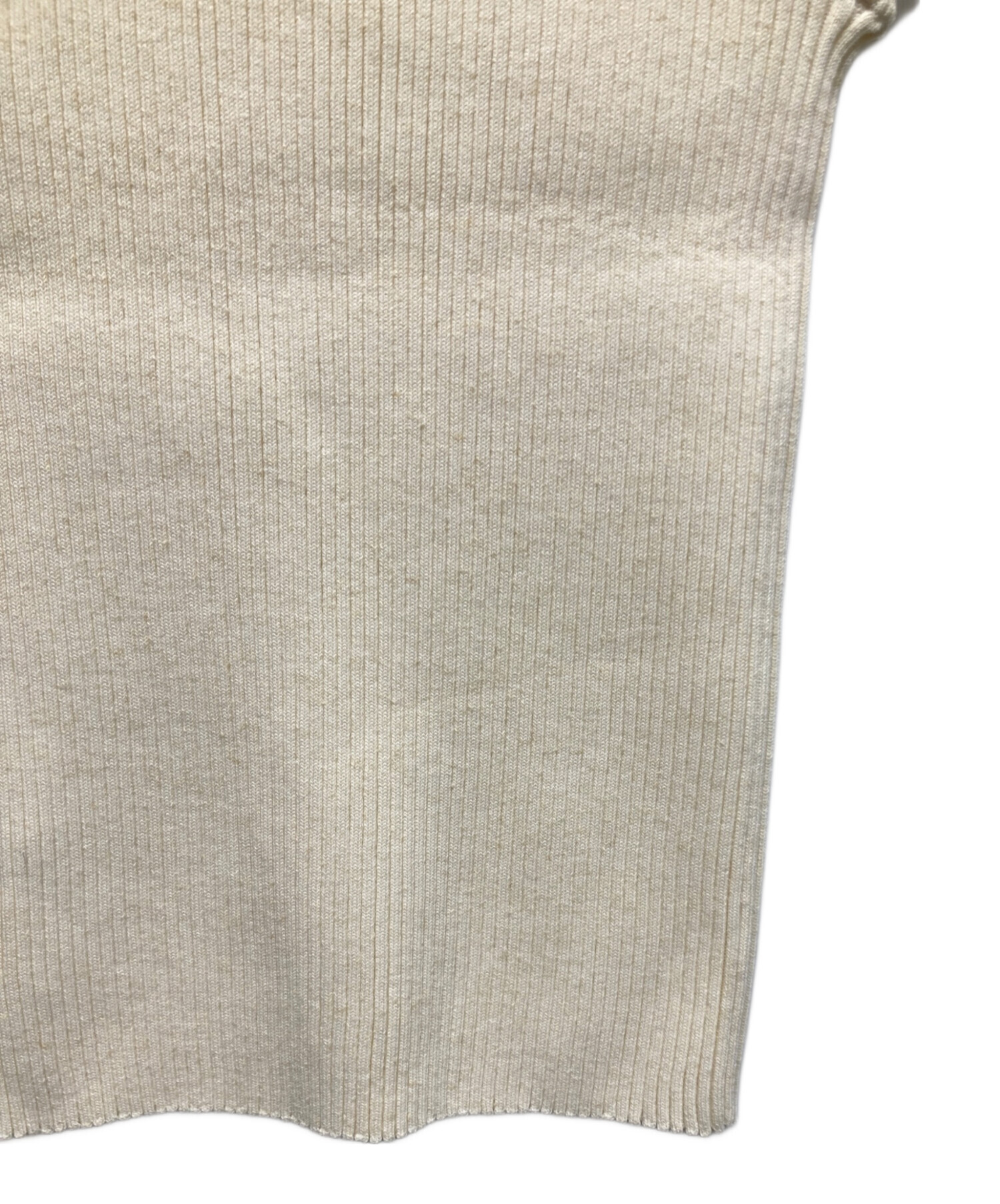 中古・古着通販】CLANE (クラネ) W FACE HALL KNIT TOPS アイボリー