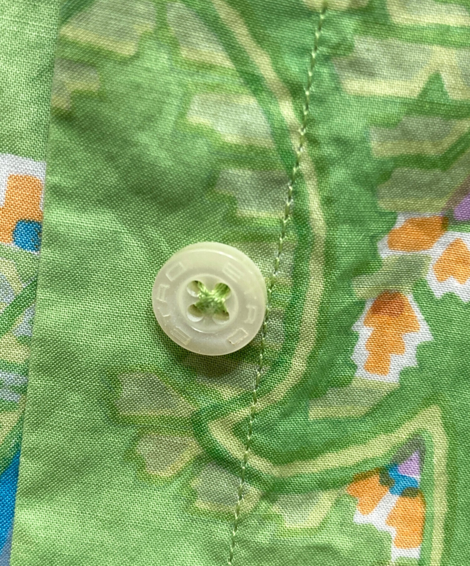 中古・古着通販】ETRO (エトロ) ペイズリー柄シャツ グリーン サイズ