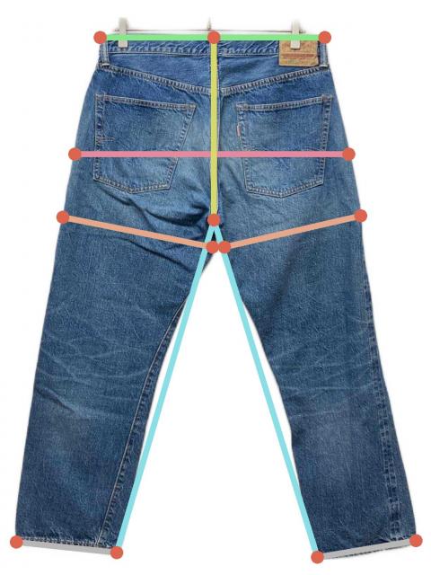 中古・古着通販】WAREHOUSE (ウエアハウス) 1105 セコハンデニムパンツ