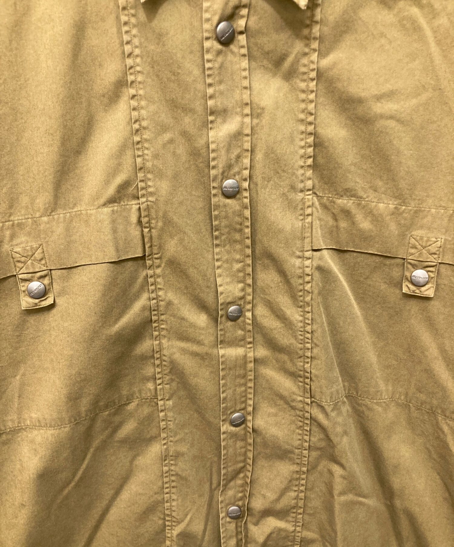 中古・古着通販】JIL SANDER (ジルサンダー) ストレッチシャツ カーキ 