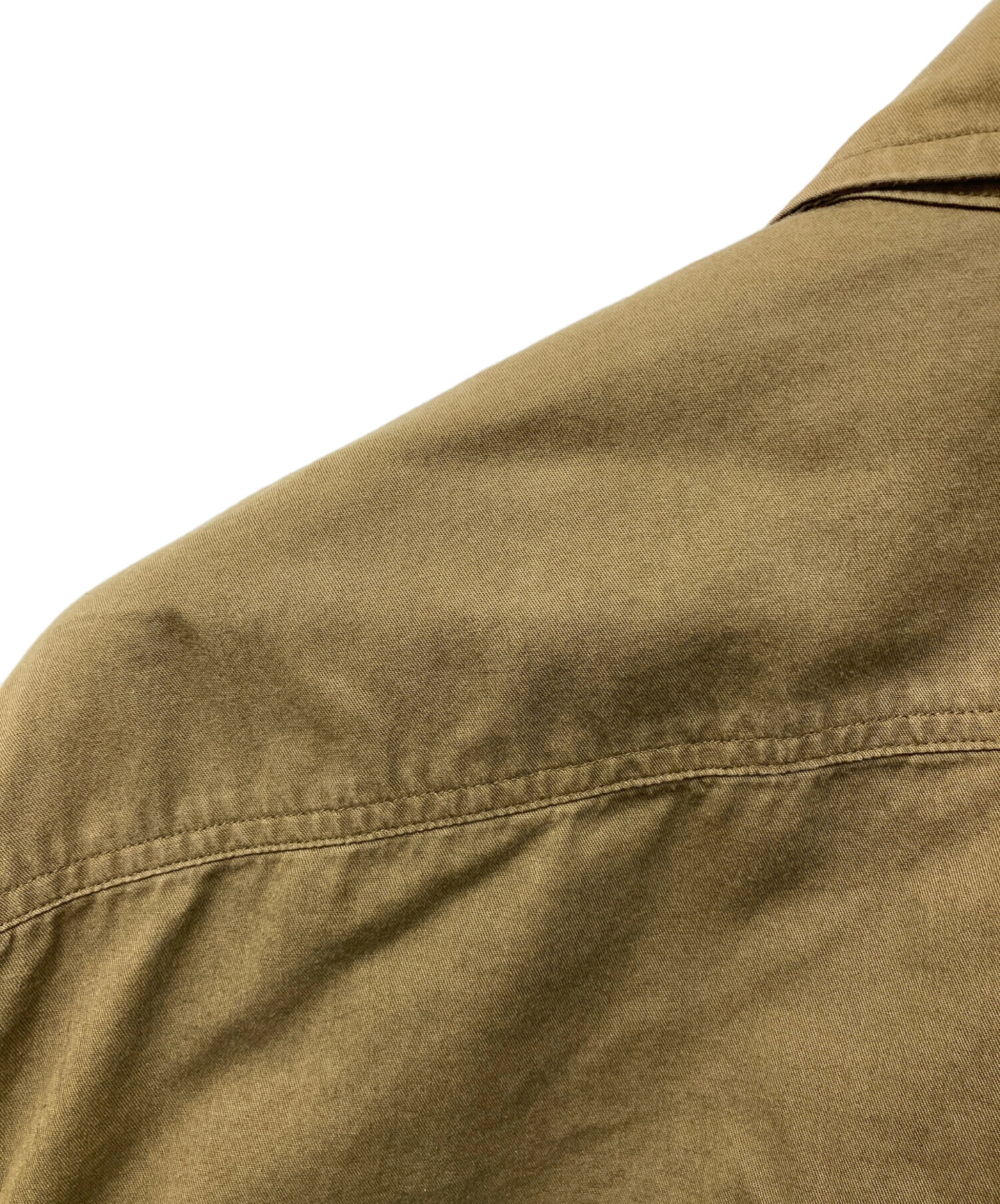 中古・古着通販】JIL SANDER (ジルサンダー) ストレッチシャツ カーキ 