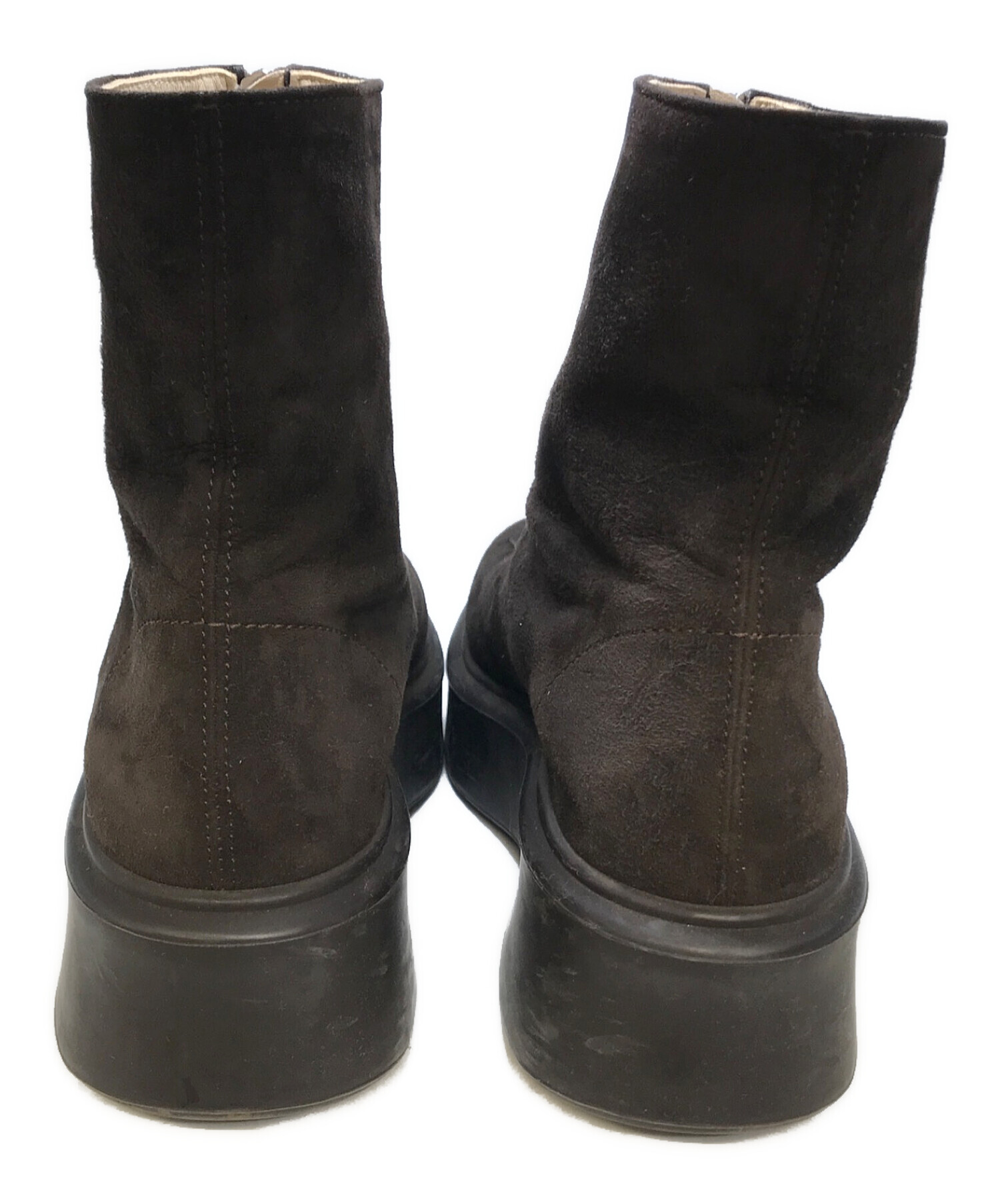 中古・古着通販】THE ROW (ザ ロウ) Zipped Boot スウェード ブラウン