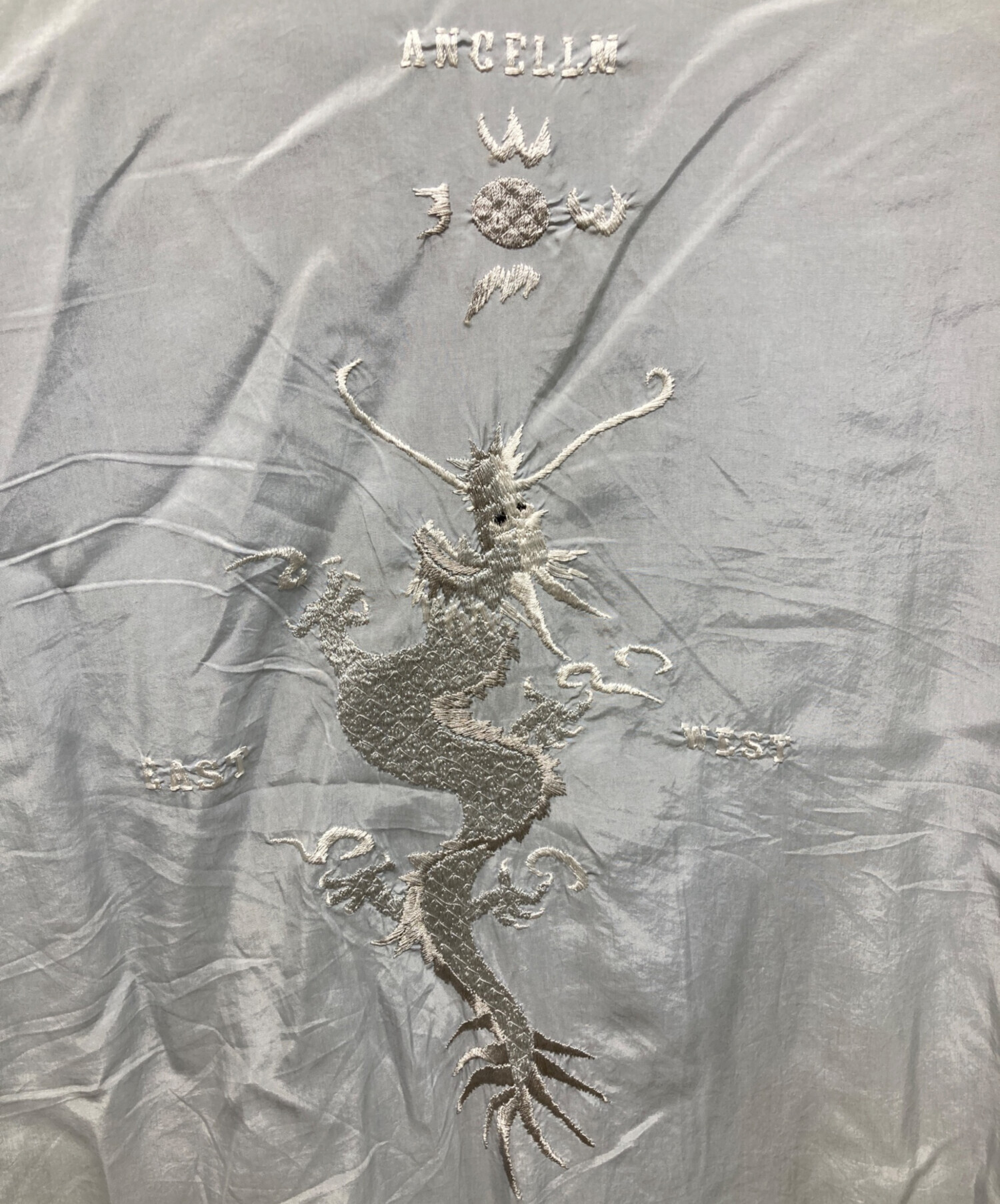 中古・古着通販】ANCELLM (アンセルム) AGING EMBROIDERY SHIRT