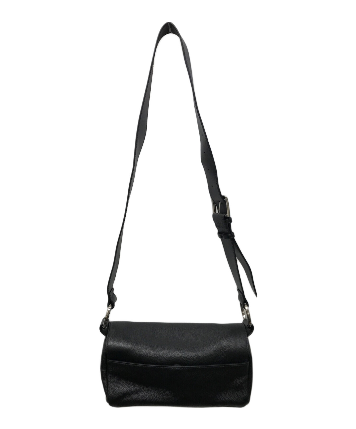 【新品 未使用】BEARDSLEY ビアズリー レザーボディバッグ ブラック 中古・古着通販】BEARDSLEY (ビアズリー) レザーボディバッグ ブラック