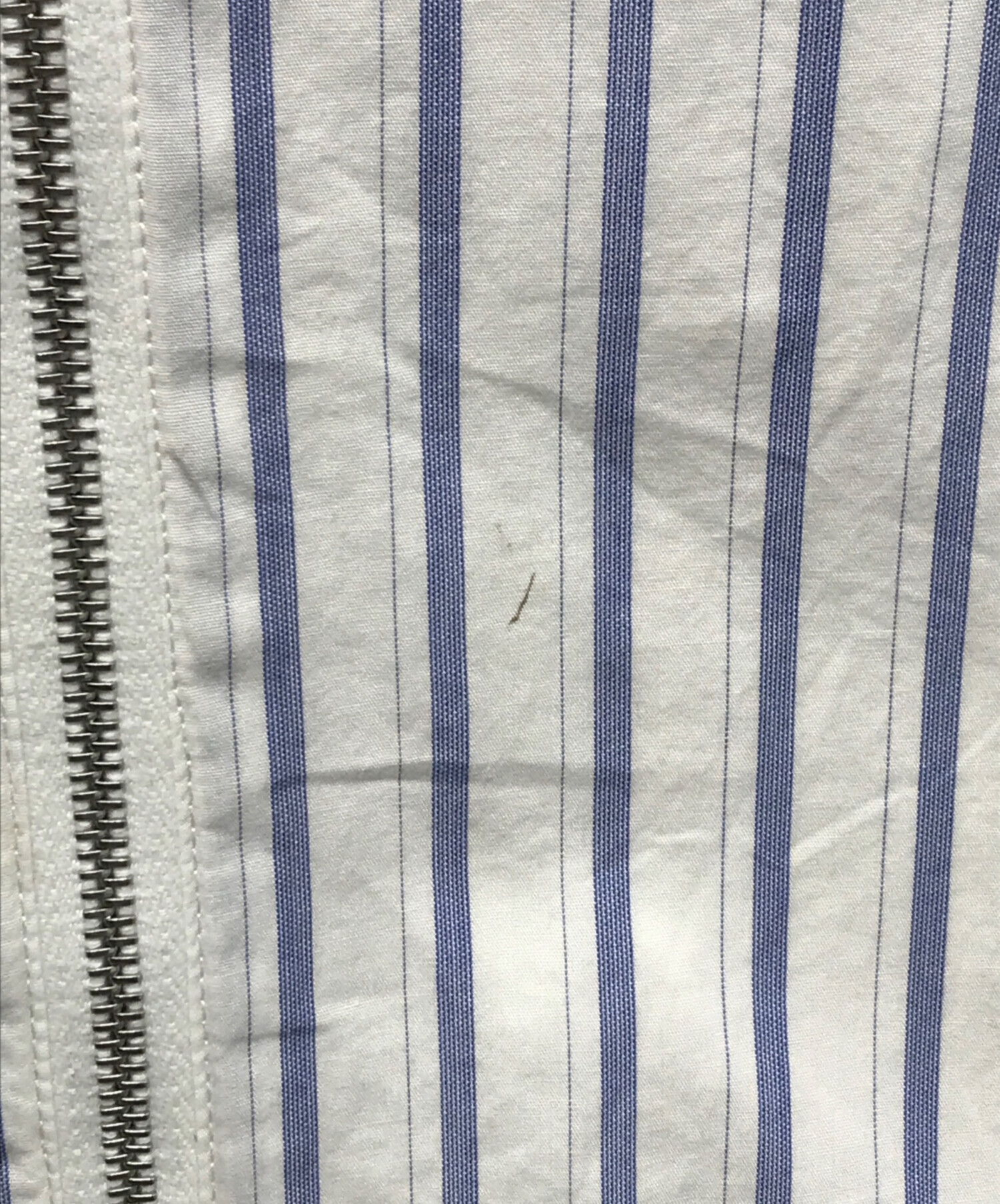 中古・古着通販】UNUSED (アンユーズド) Zip-up striped shirt