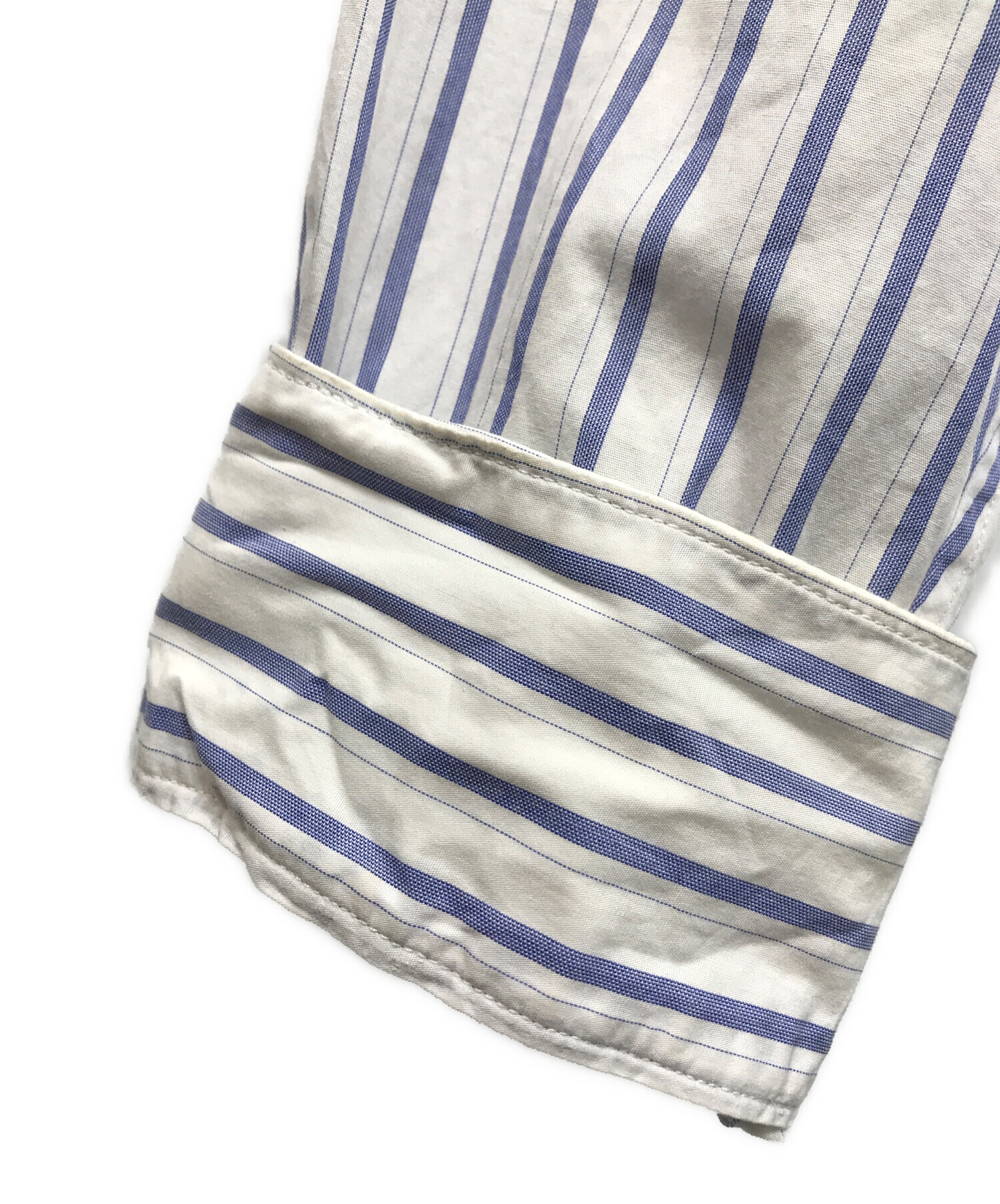 中古・古着通販】UNUSED (アンユーズド) Zip-up striped shirt