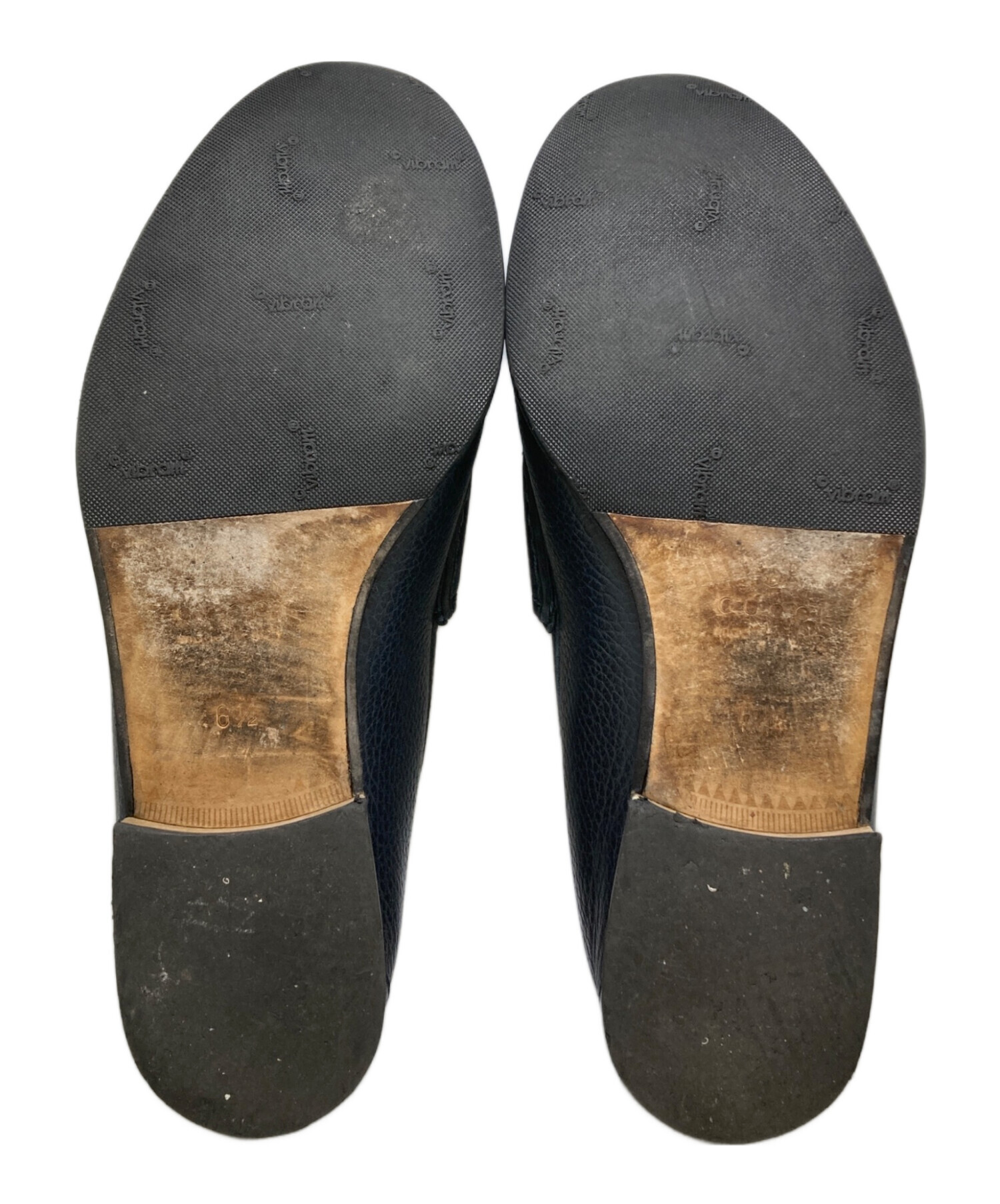 中古・古着通販】GUCCI (グッチ) ホースビットローファー ネイビー