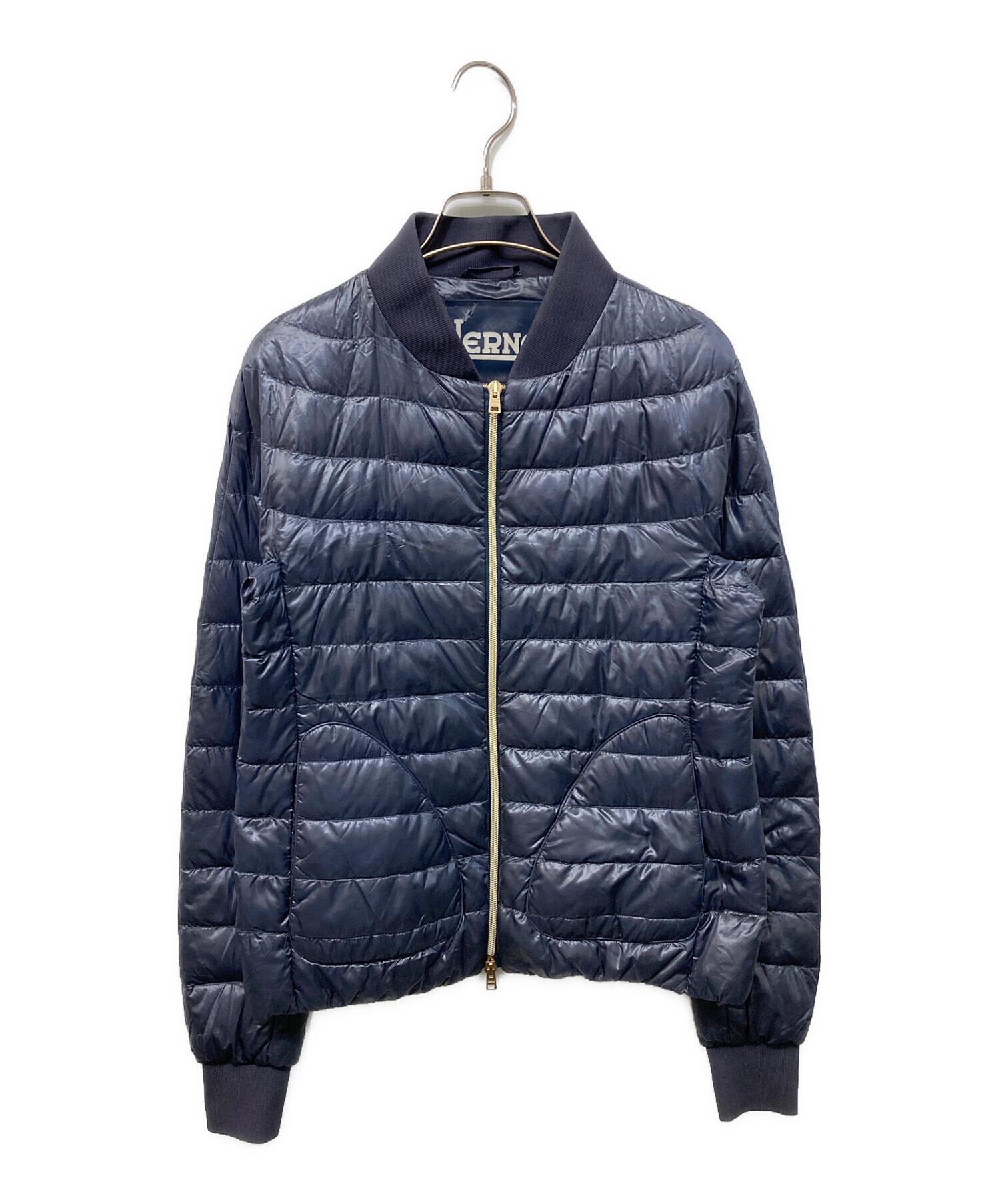 HERNO ダウンジャケット【サイズ40 M相当】【良品】【ネイビー】 中古・古着通販】HERNO (ヘルノ) ライトダウンジャケット ネイビー