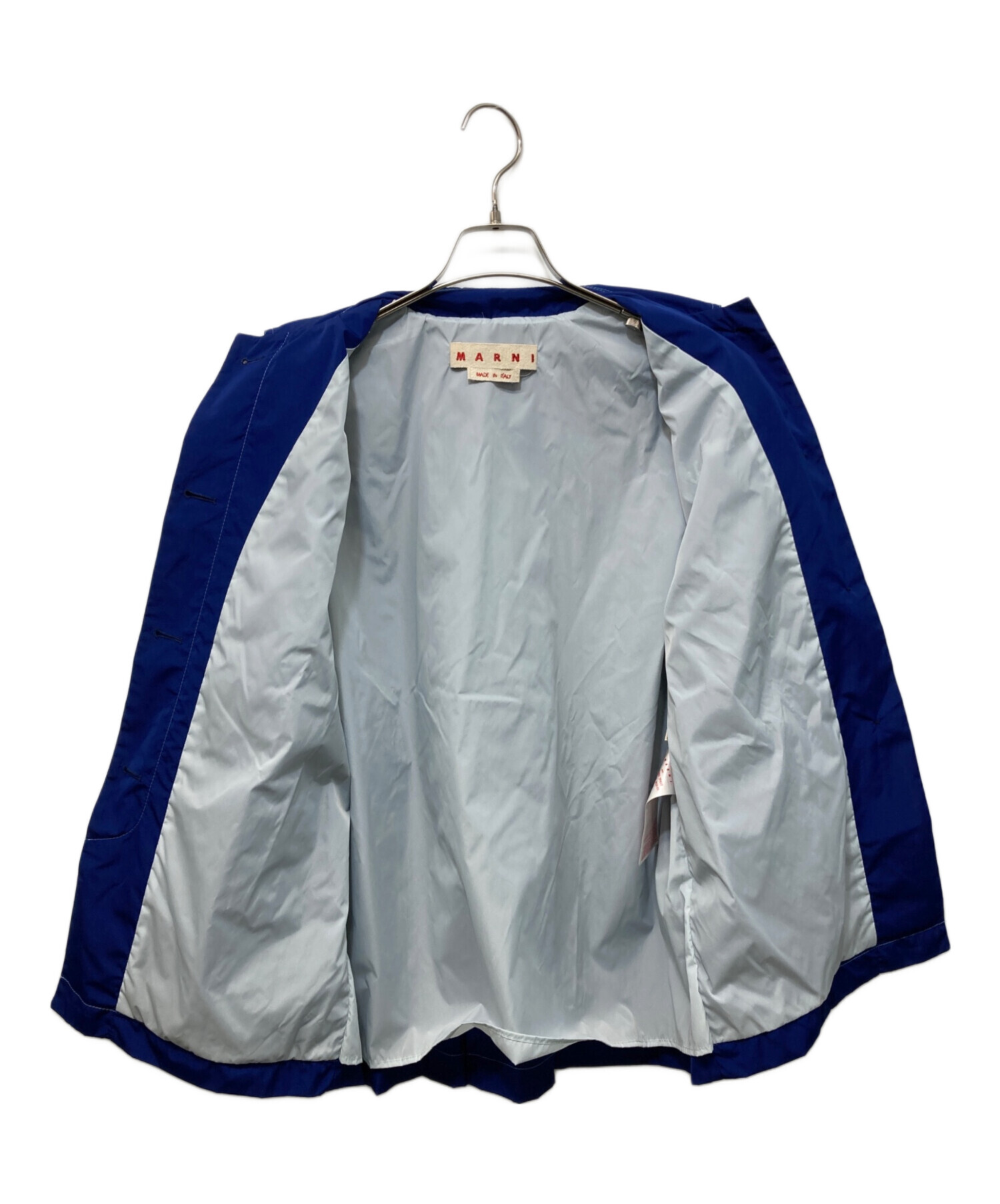 MARNI ネイビー ナイロンジャケット 中古・古着通販】MARNI (マルニ) タフタマイクロファイユ製ジャケット