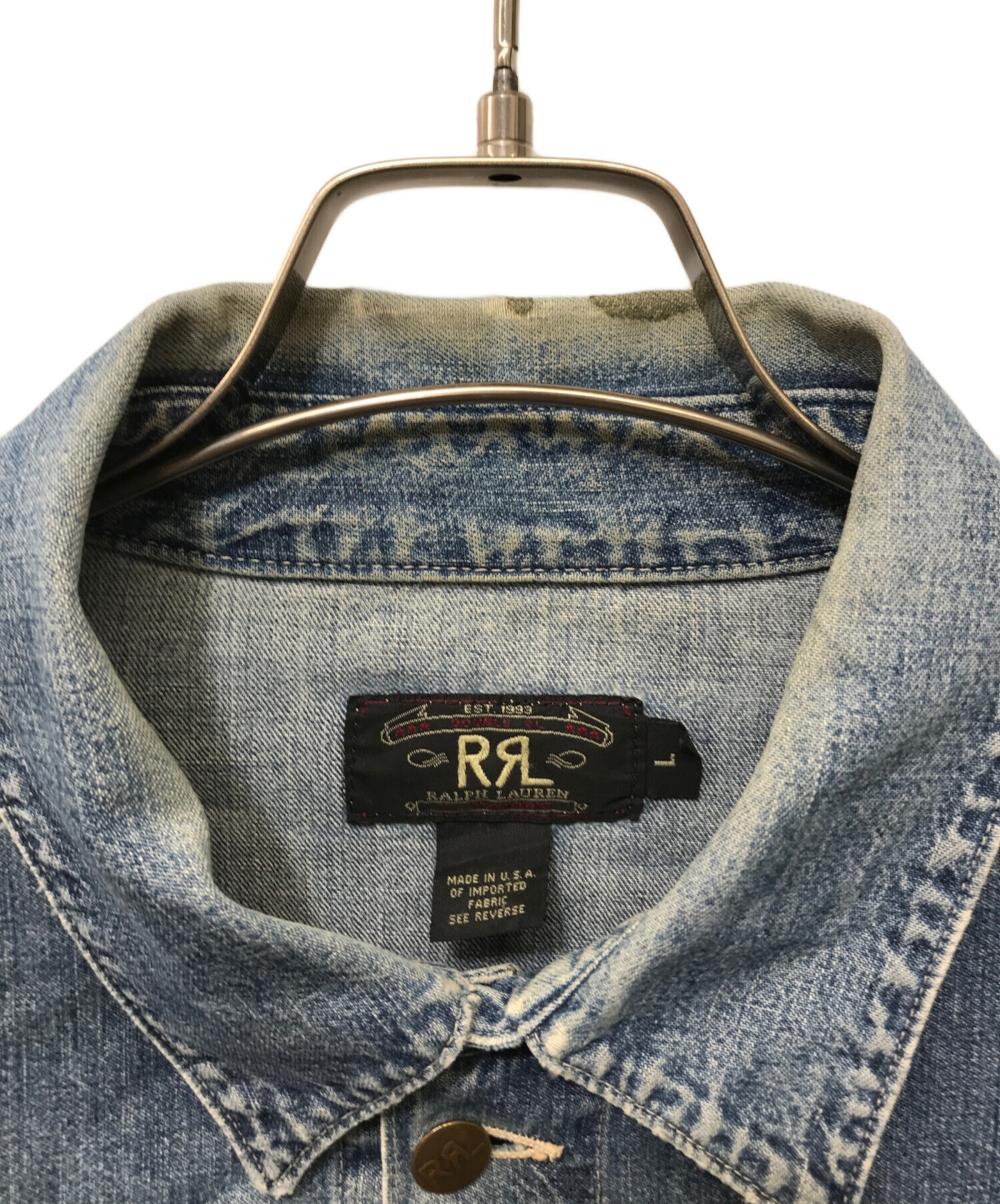 中古・古着通販】RRL (ダブルアールエル) デニムカバーオール ブルー