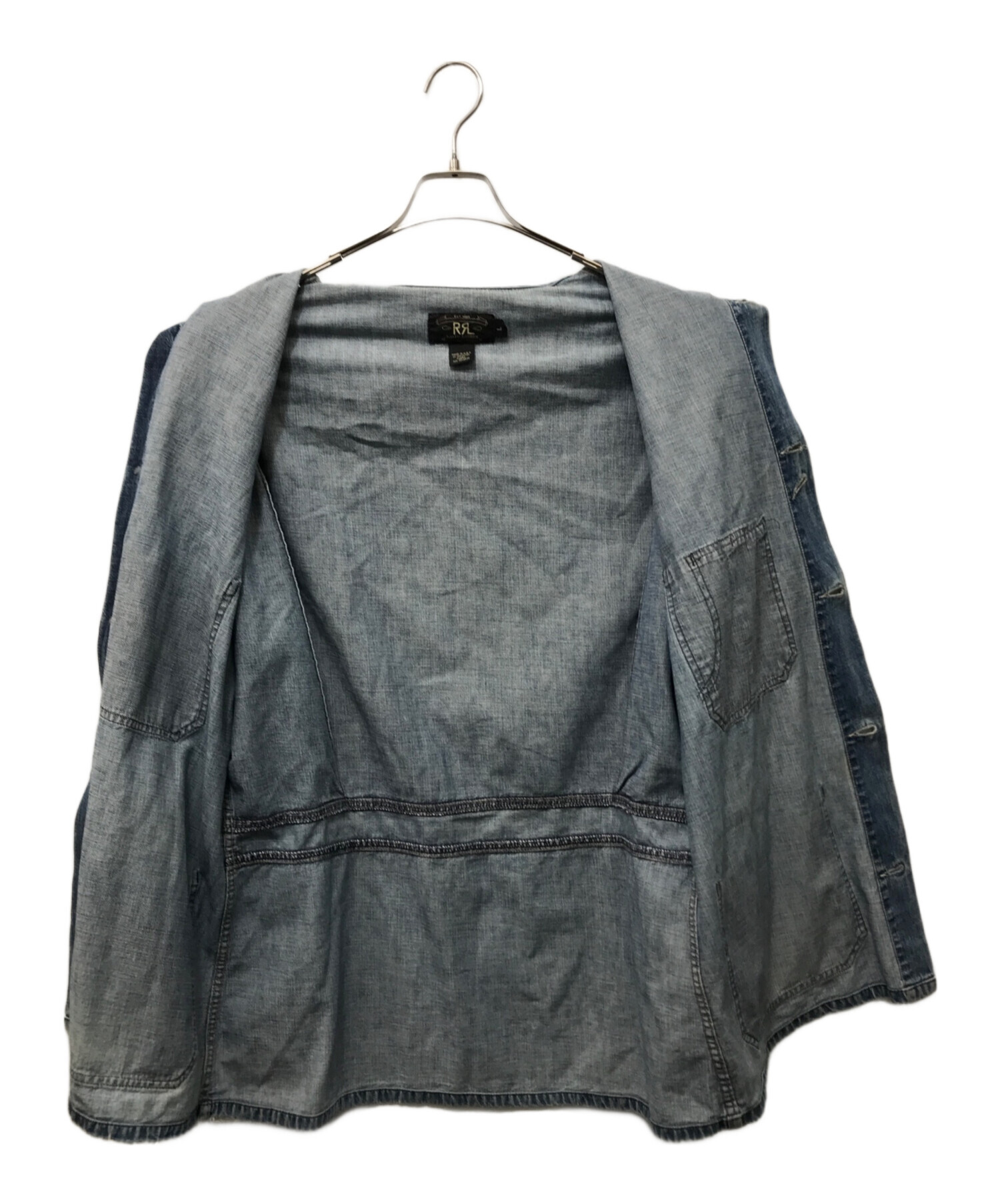 中古・古着通販】RRL (ダブルアールエル) デニムカバーオール ブルー