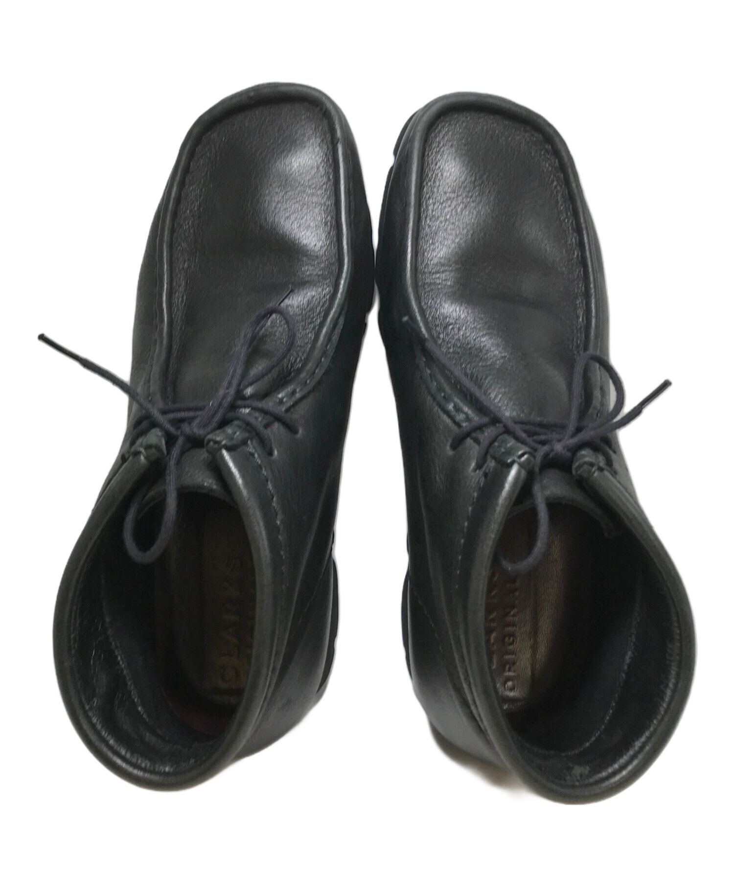 中古・古着通販】CLARKS (クラークス) ワラビーブーツ ブラック サイズ 