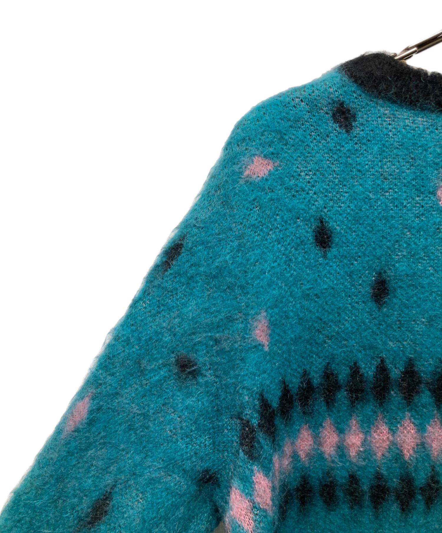 トップス WACKO MARIA DIAMOND MOHAIR KNIT CARDIGAN