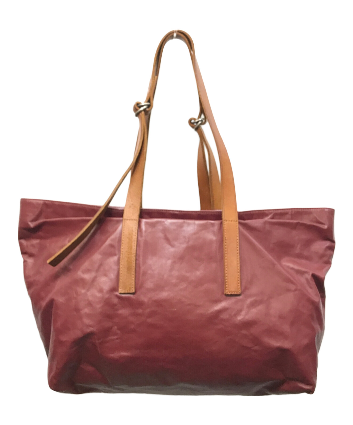 ど*ん様 希少 メゾンマルジェラ レザー トートバッグ 中古・古着通販】Maison Margiela (メゾンマルジェラ) レザートート