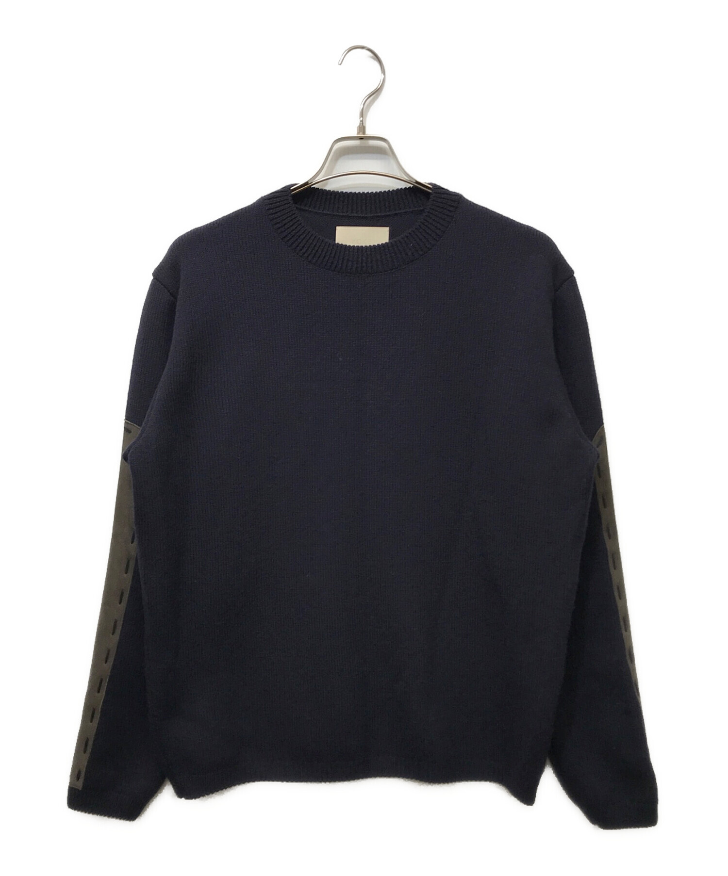 中古・古着通販】YOKE (ヨーク) Suede Leather Elbow Patch Sweater