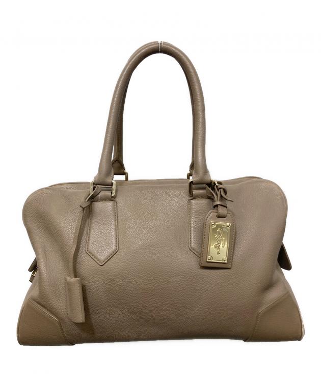 中古・古着通販】BALLY (バリー) レザーボストンバッグ ブラウン