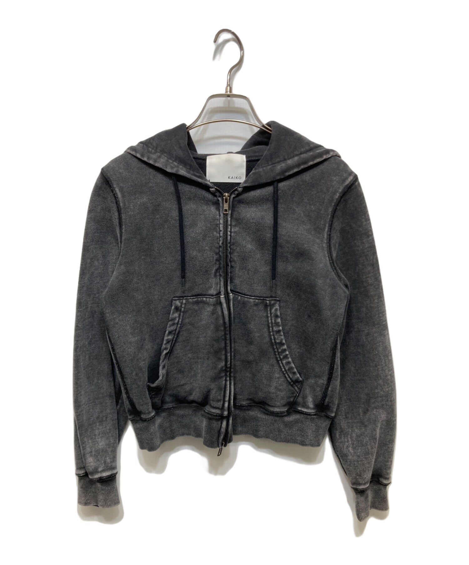 中古・古着通販】kaiko (カイコー) DOUBLE ZIP PARKA グレー サイズ