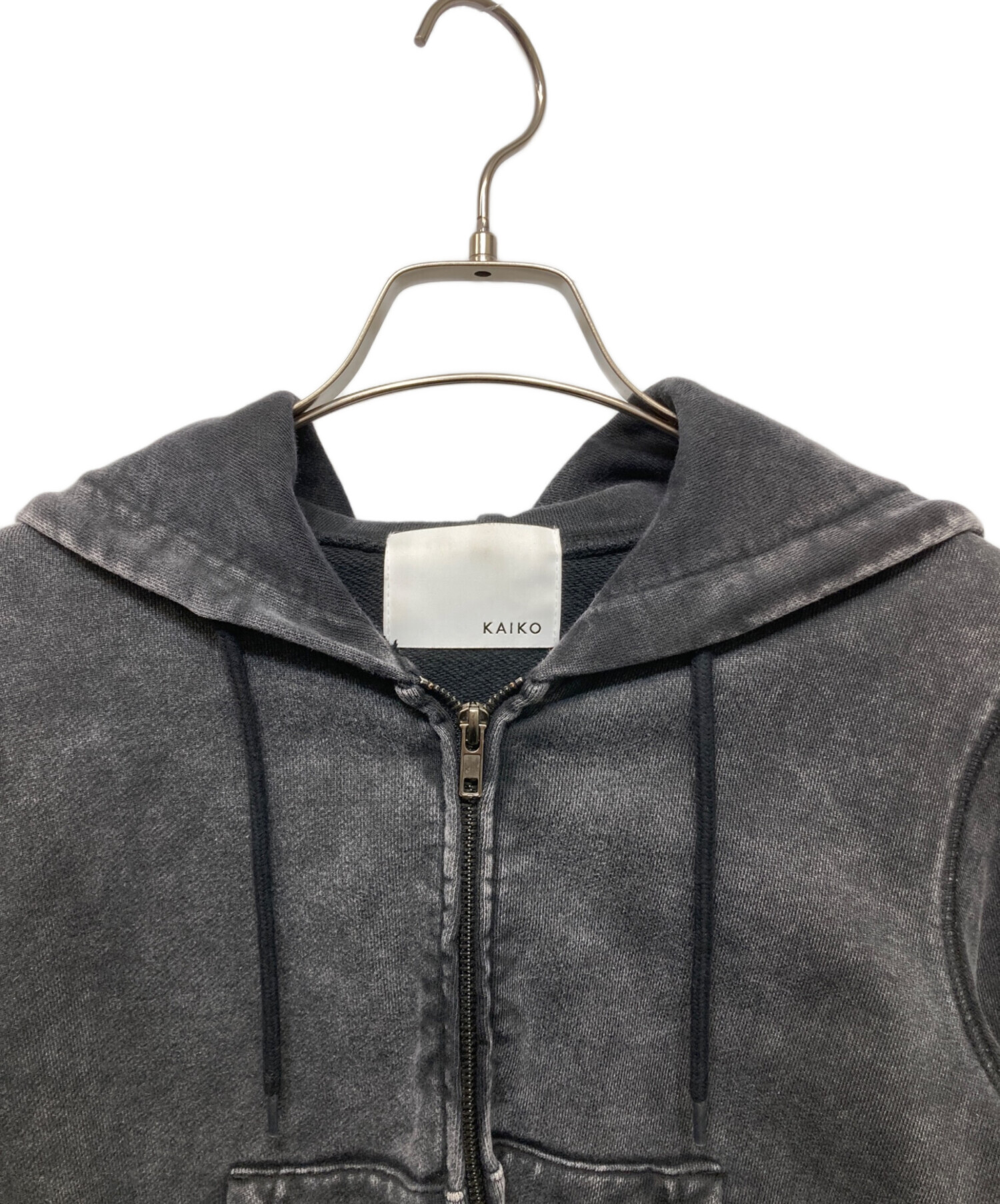 中古・古着通販】kaiko (カイコー) DOUBLE ZIP PARKA グレー サイズ